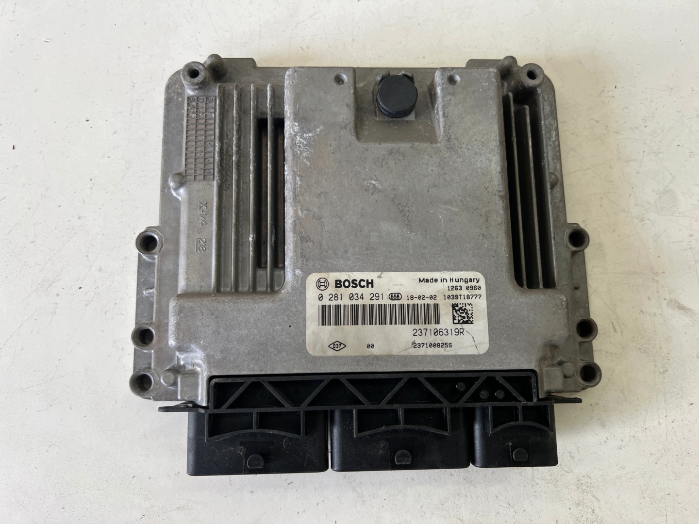 RENAULT CAPTUR K9K628 1.5 0281034291 237106319R 237100825S computer ECU