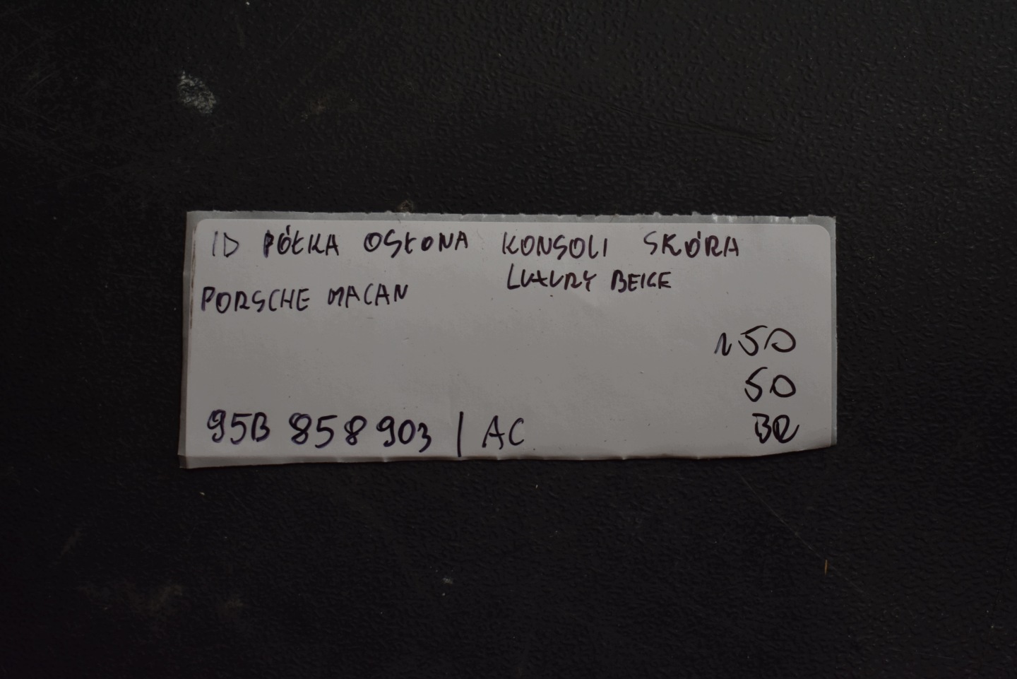 IDEALNA Abdeckung, Hutablage Blende Abdeckung konsole Leder LUXURY BEIGE PORSCHE MACAN 1