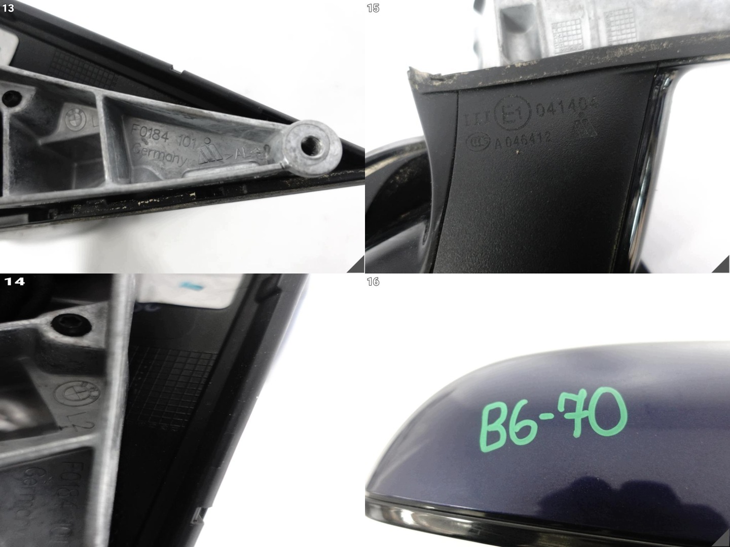 BMW 5 G31 G30 m-packet MSP 17- mirror left KAMERA ASYSTENT 9PIN EU C10