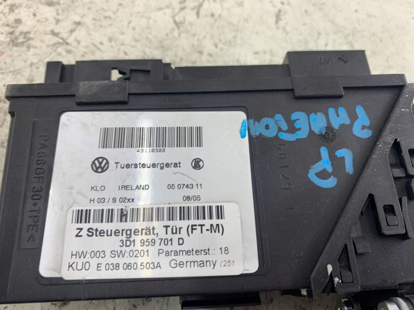 VW PHAETON and mini motor windows left front 3D1959701D