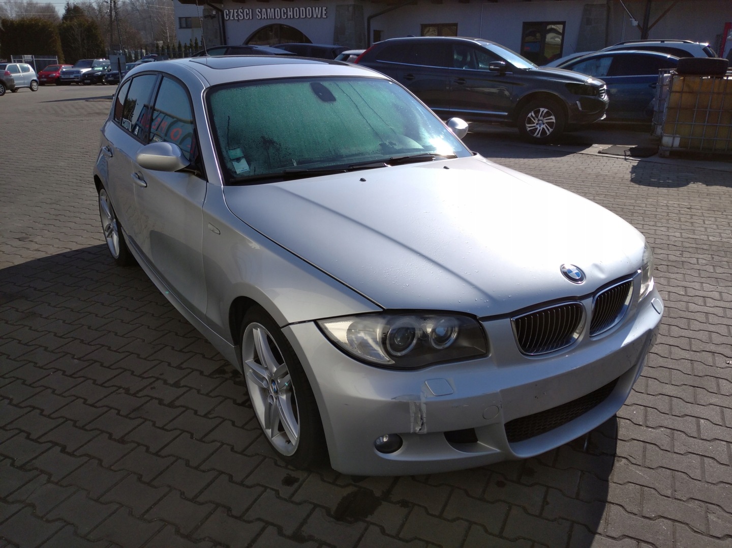 BMW e E87 E81 Cofano SREBRNA 354/7 TITANSILBER METALLIC