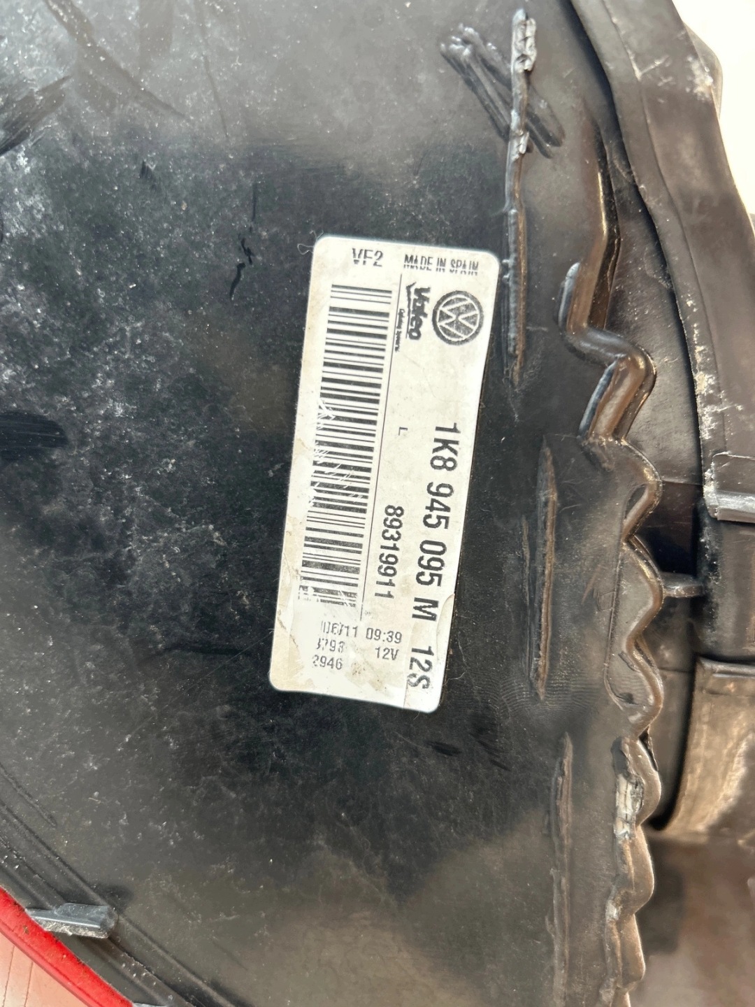 light rear part rear left Volkswagen Scirocco III UK right hand drive