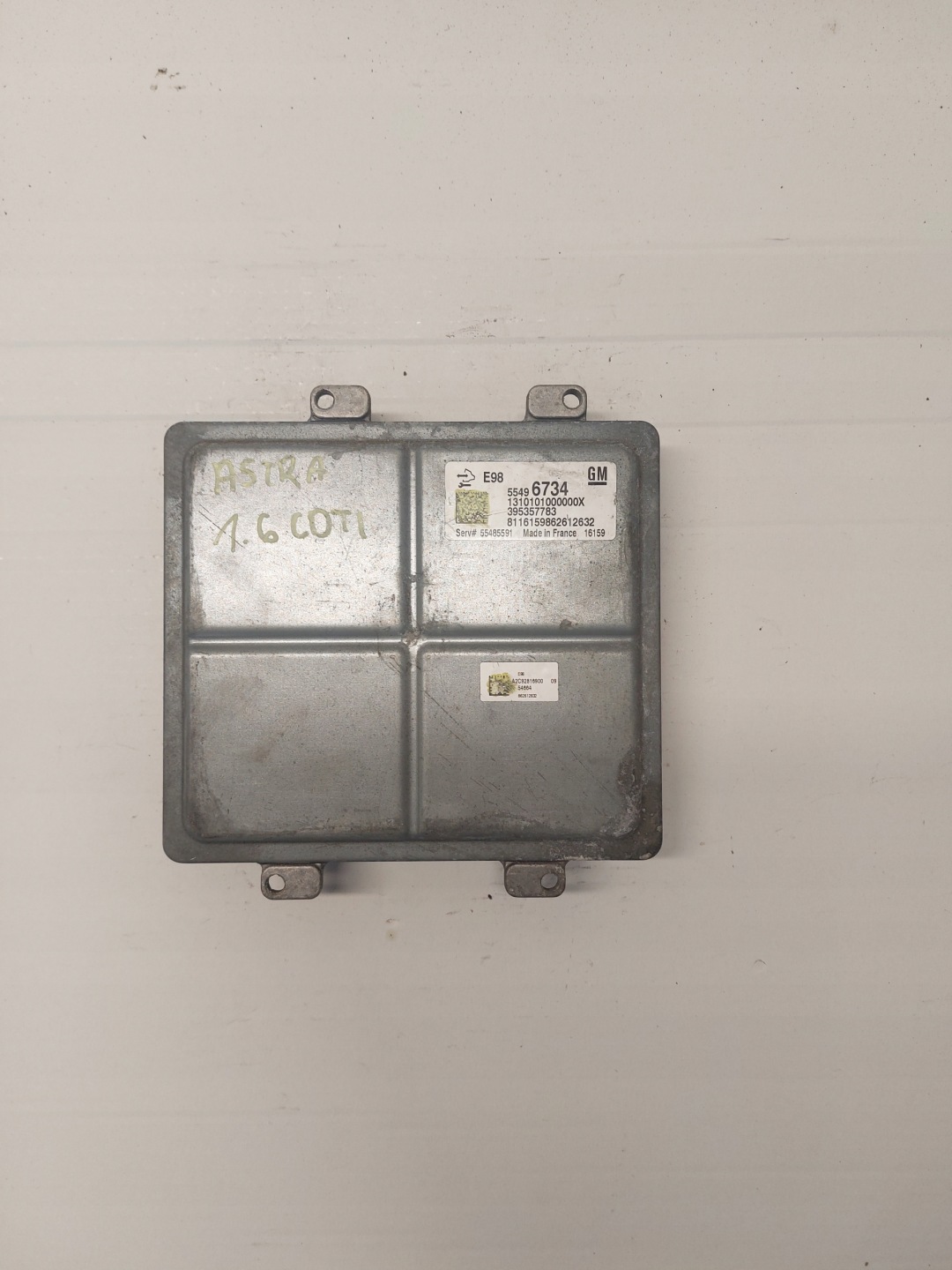 control unit of the engine OPEL ASTRA K 1.6 CDTI 55496734