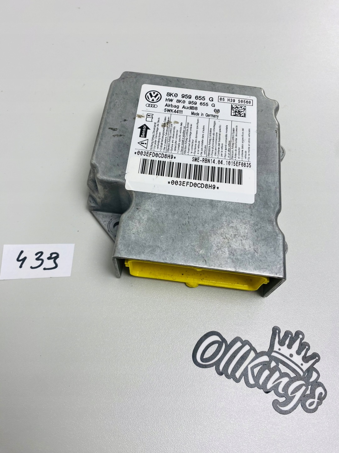 AUDI A4 B8 A5 8T modulo sensor airbag 8K0959655G