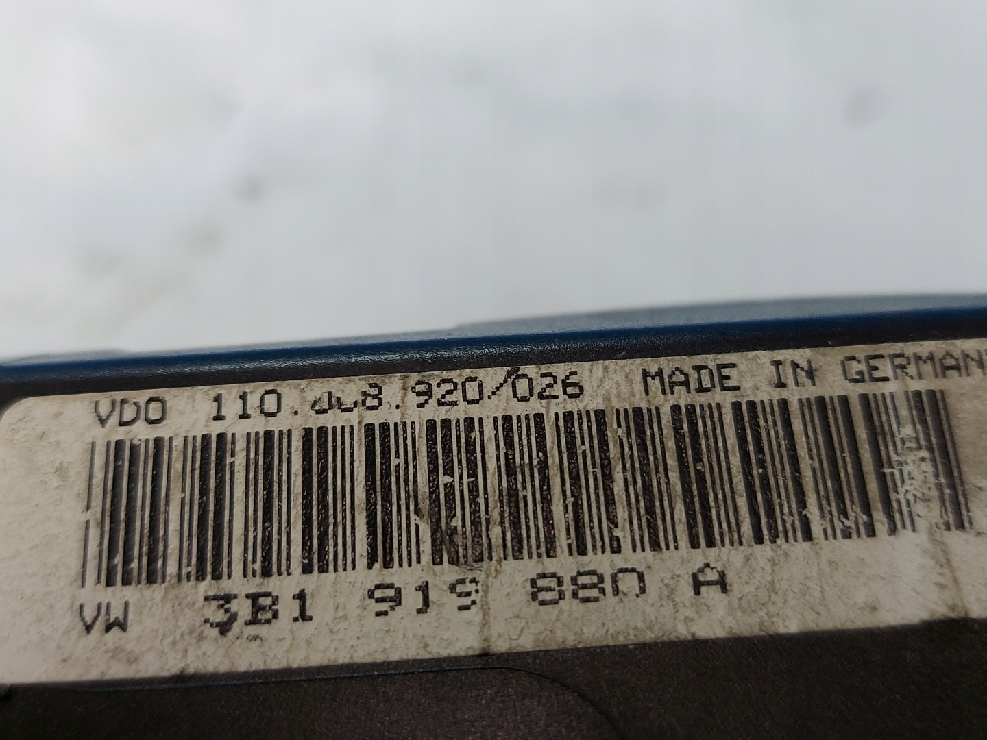 dials clock PASSAT B5 1.6 B 3B1919880A