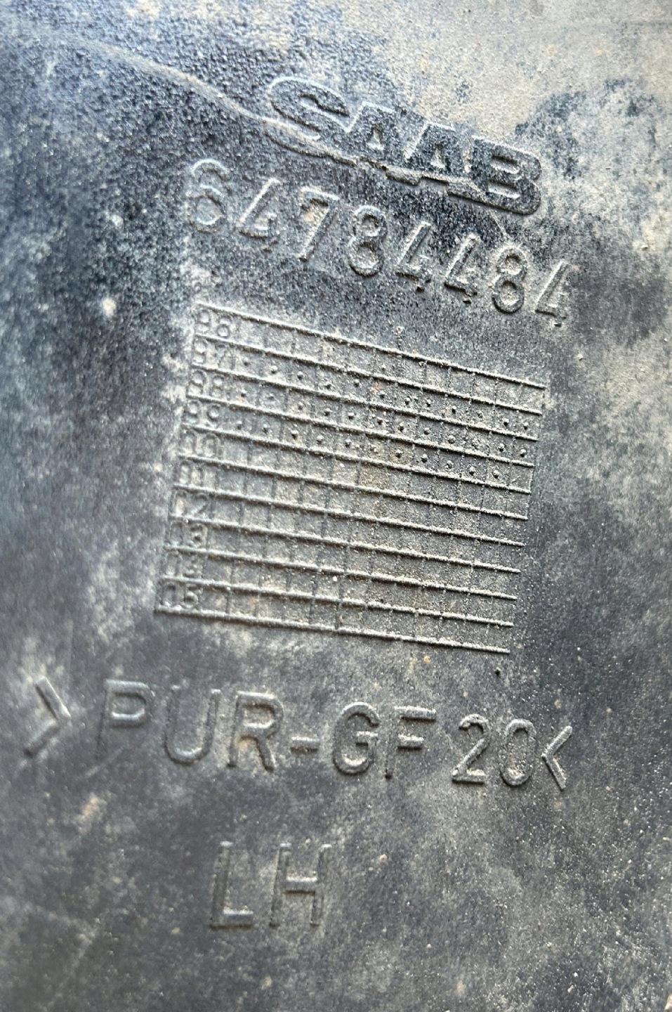 moulding threshold left SAAB 9-5 and KOMBI 64784484