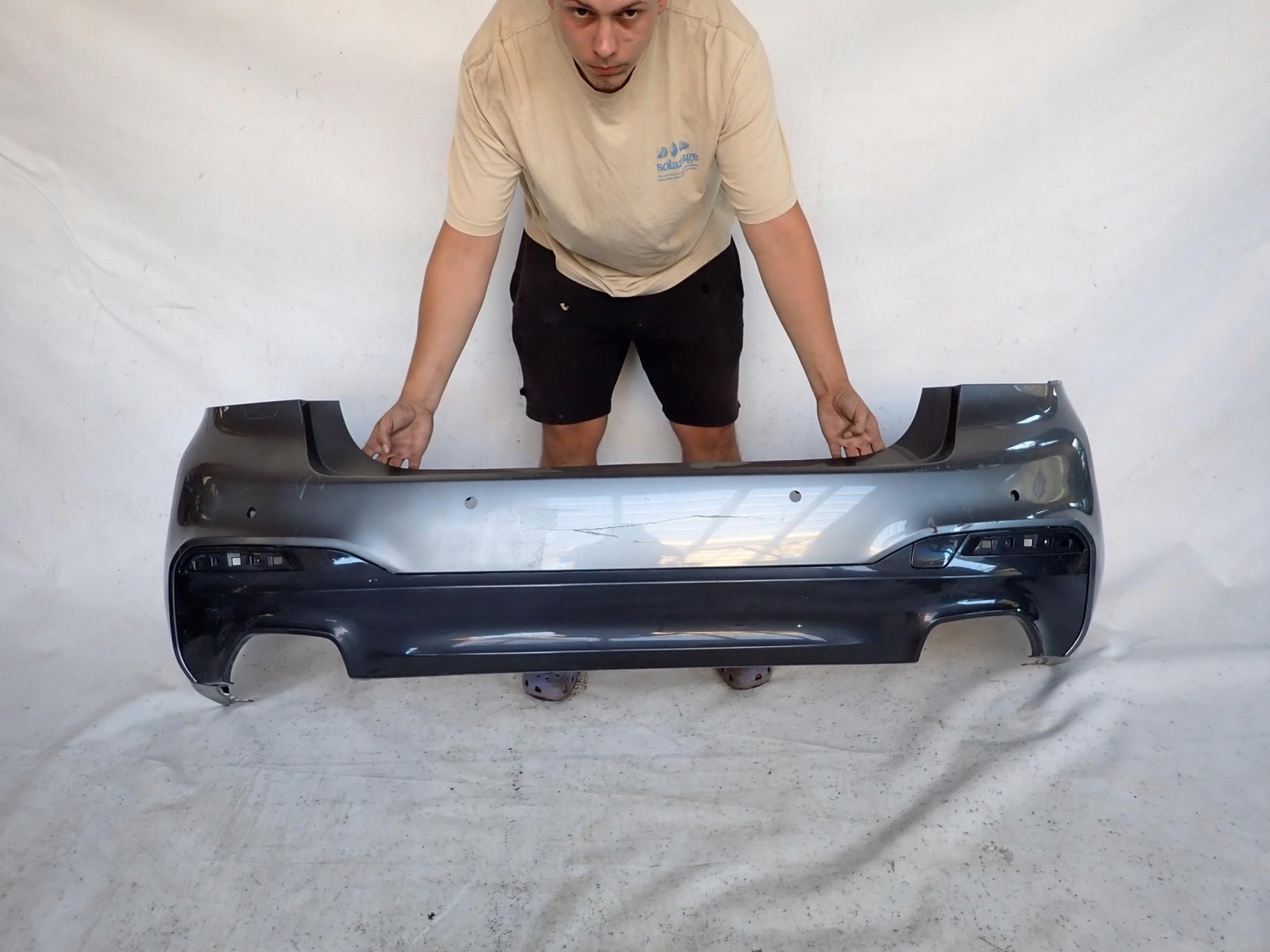 BMW 5 G30 sedan m-packet 17-20 bumper rear part rear PDC