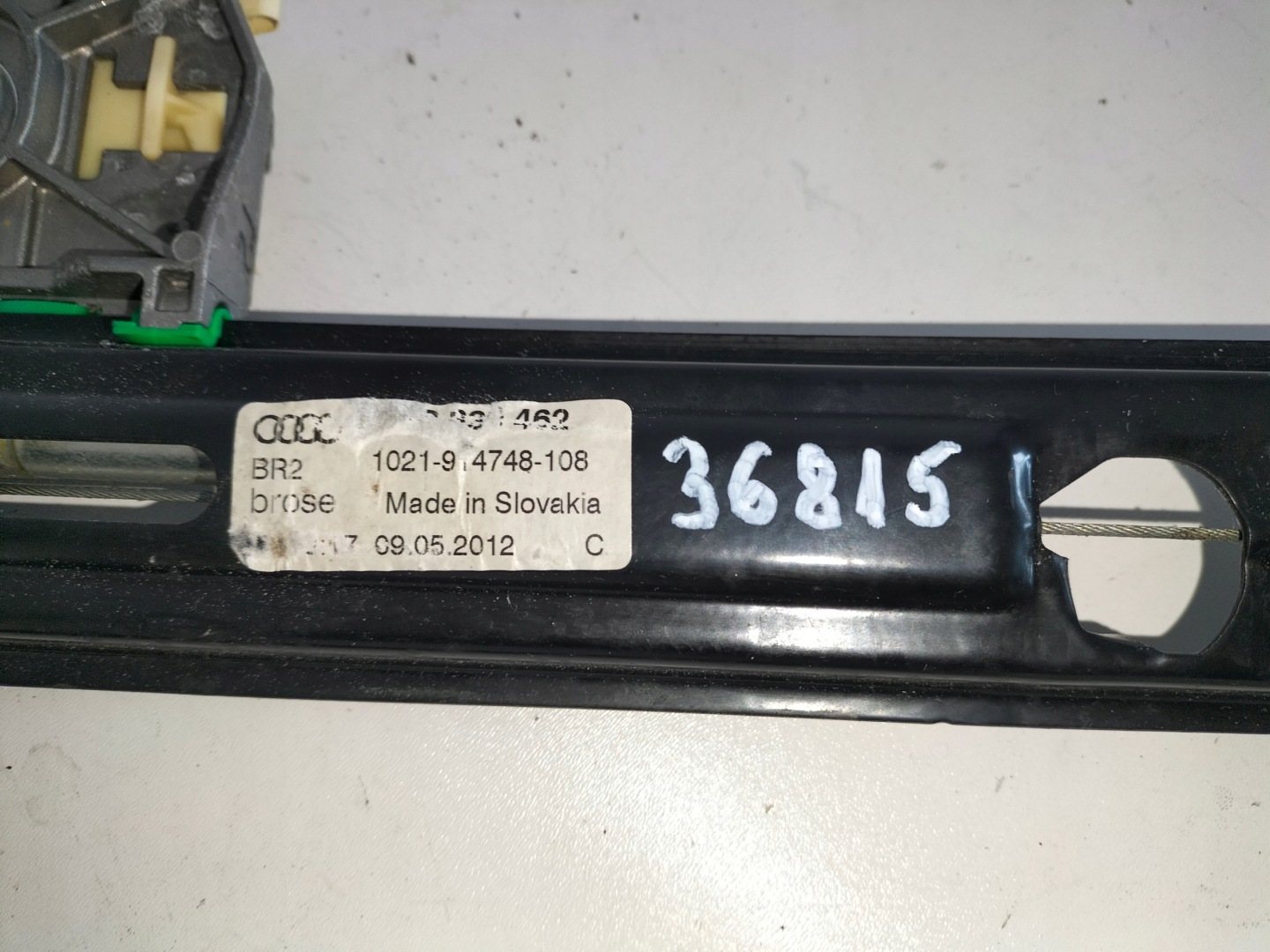 window regulator rear part right AUDI A5 8T0 07