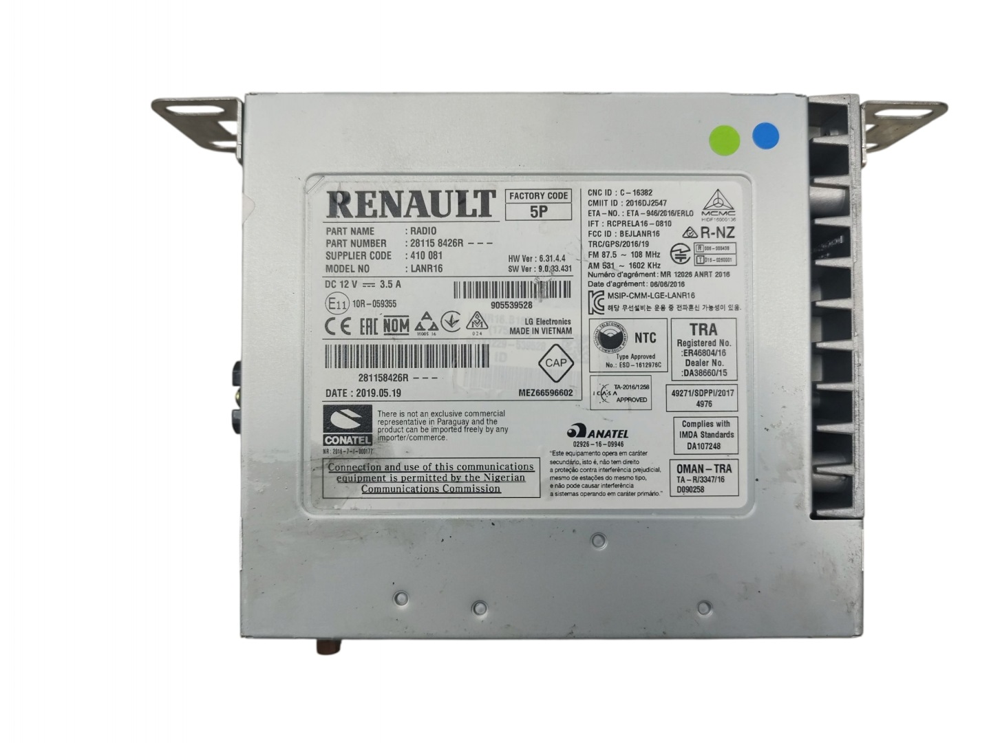 RADIO navigation GPS player RENAULT KADJAR MEGANE IV 4 281158426R