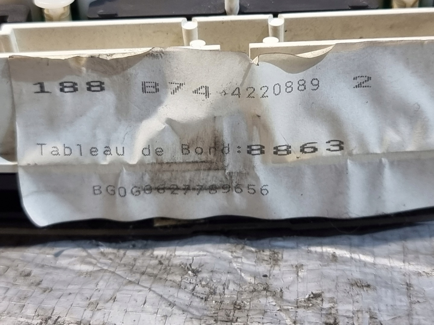 dials dials OE 8200218863 RENAULT LAGUNA II 1.9 DCI 02r