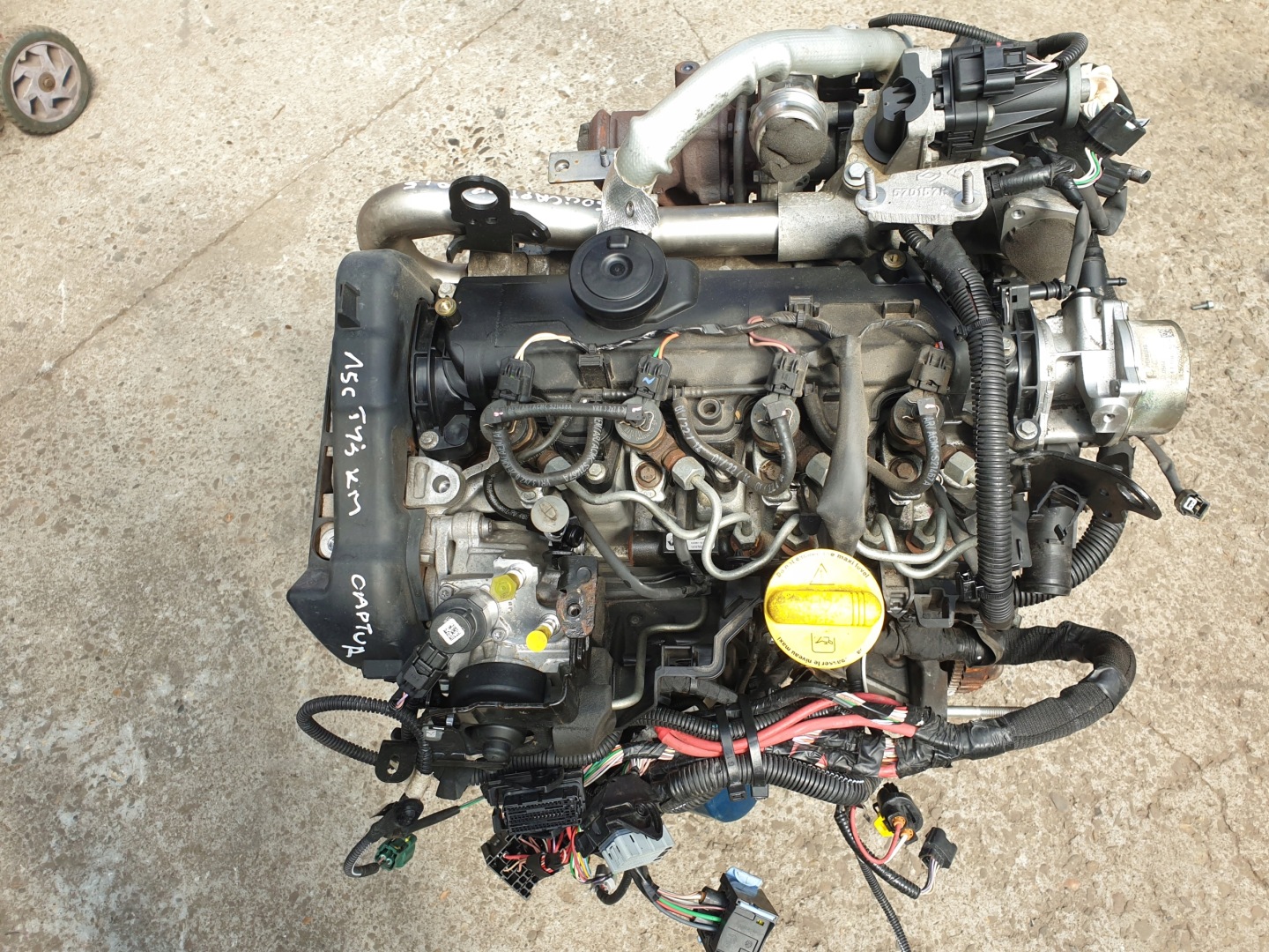 engine KPL 1.5 DCI K9KB608 RENAULT CLIO 4 IV CAPTUR 2014