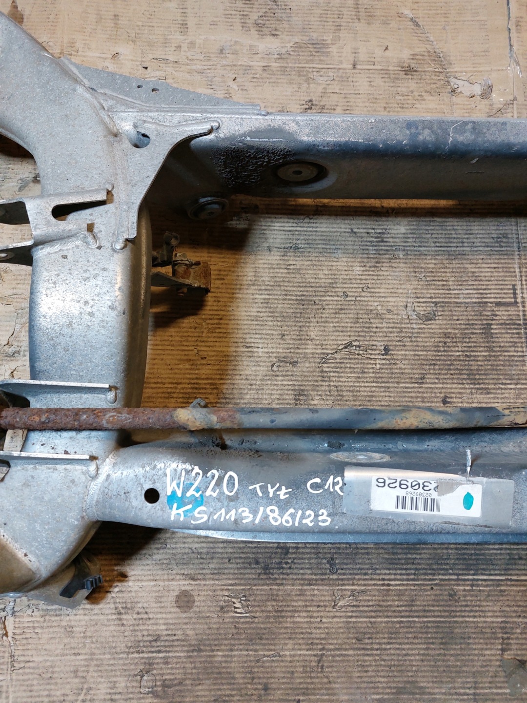 subframe axle beam rear part MERCEDES W220 5.0