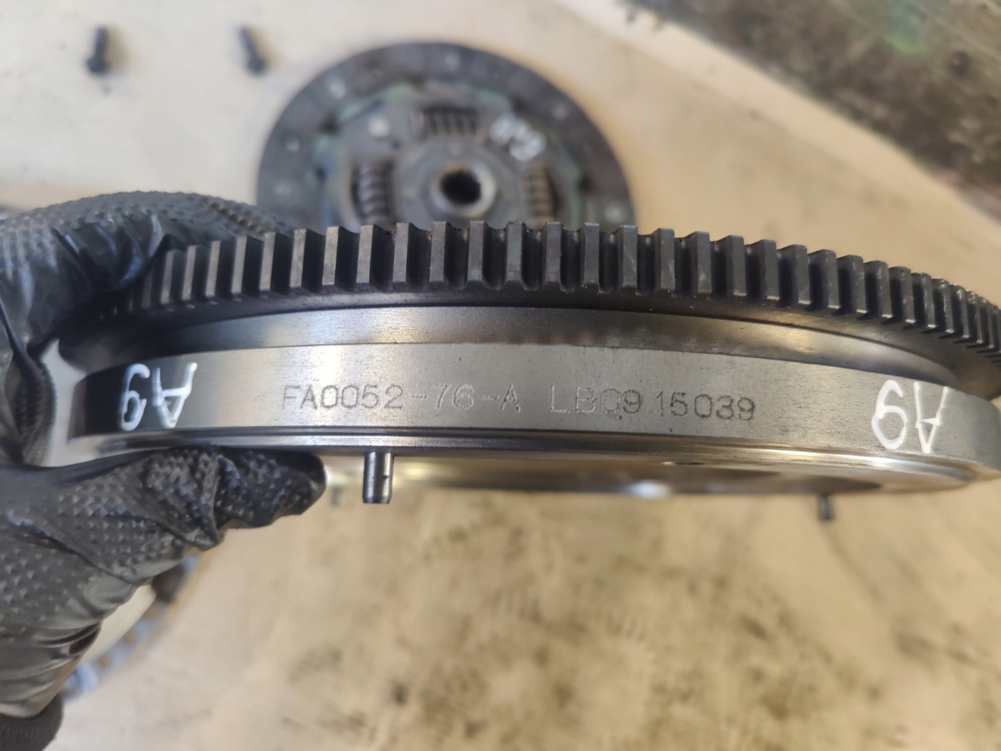 MINI COOPER R50 1.6K VOLANO USATO disco di pressione A9