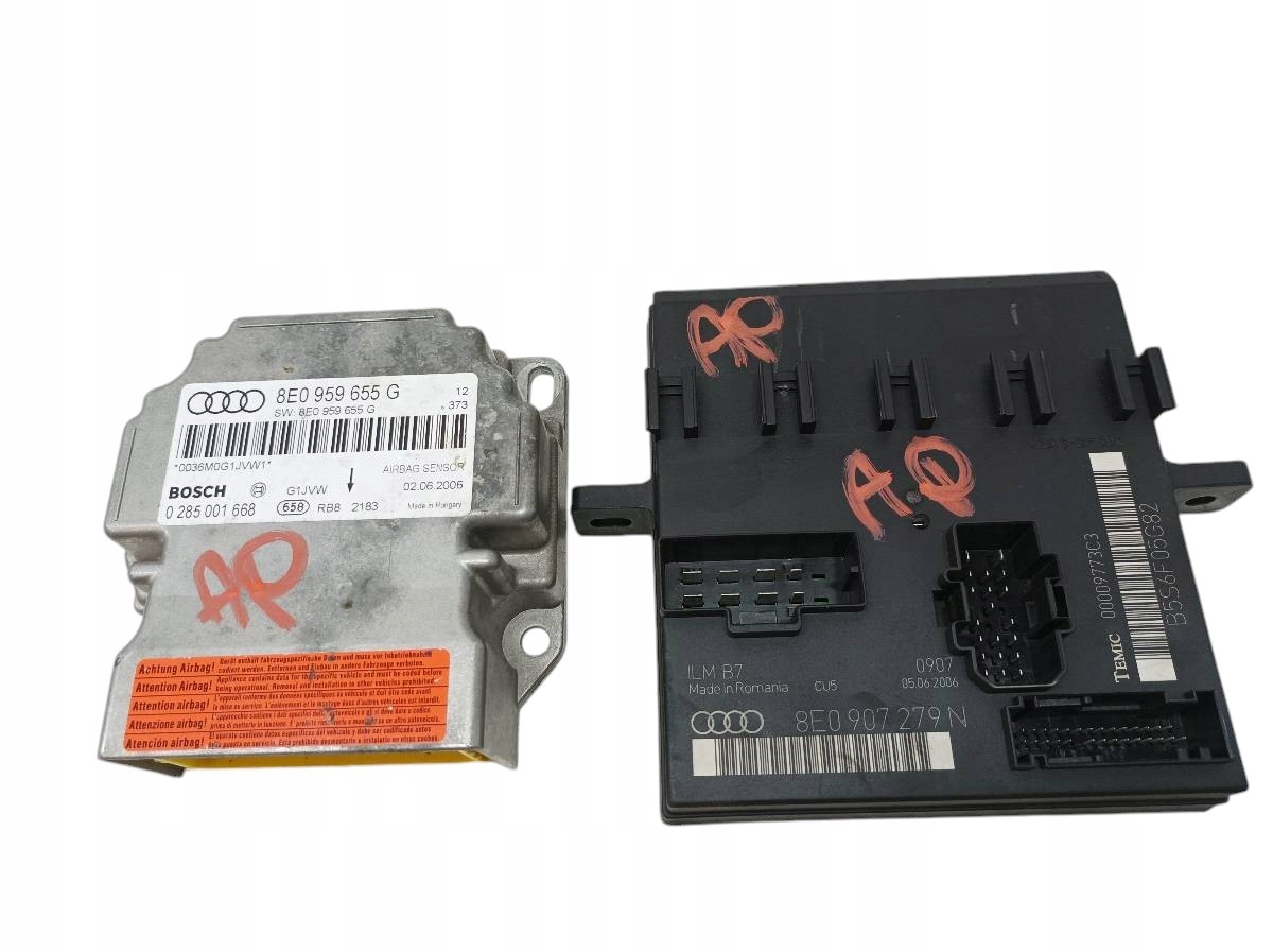 SENSOR airbag modulo luci Montaggio 8E0907279N 7E0959655G Audi A4 III B7