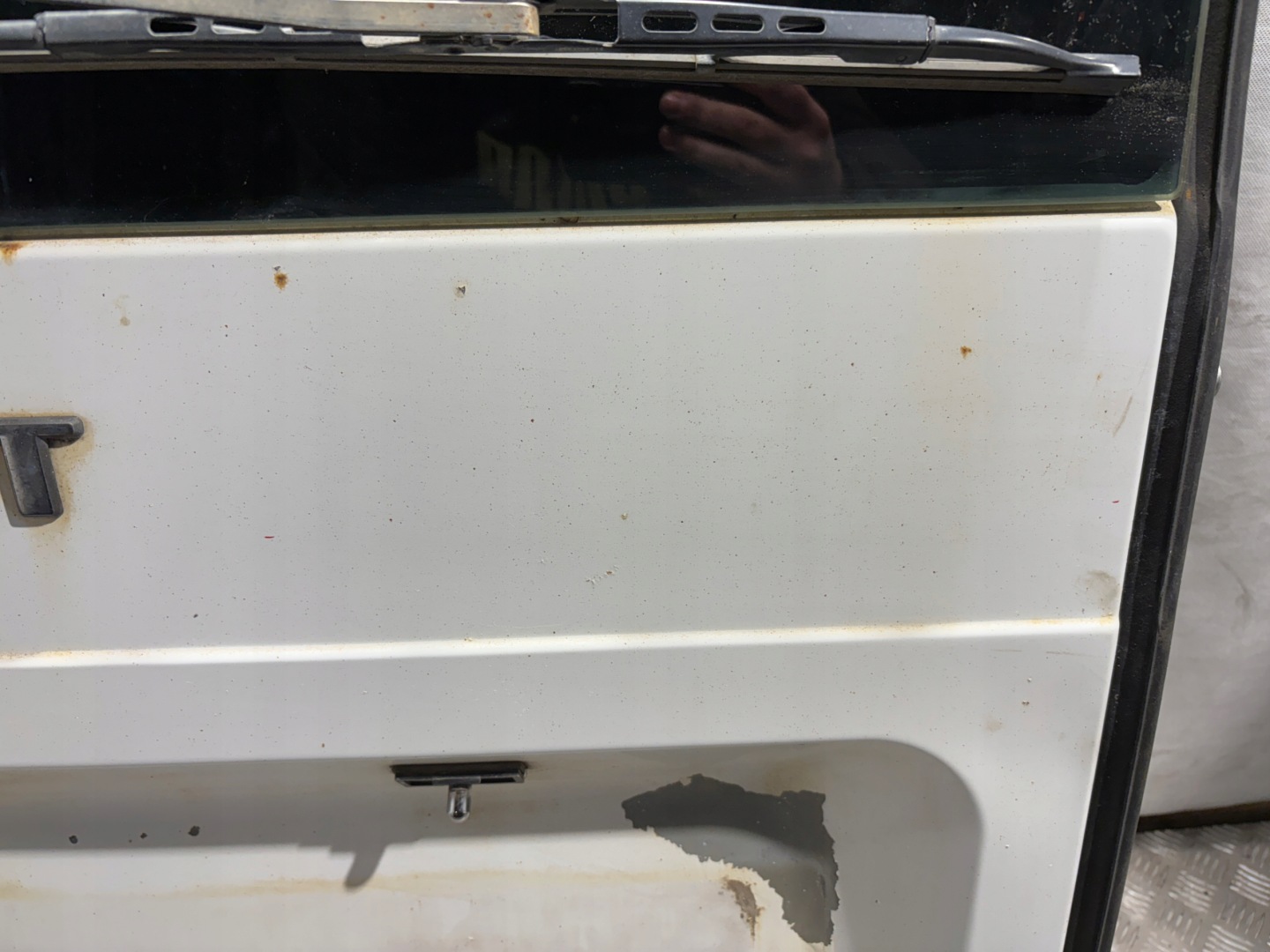 Tür links heck Ford Transit VII 7 MK7 k: Frozen White