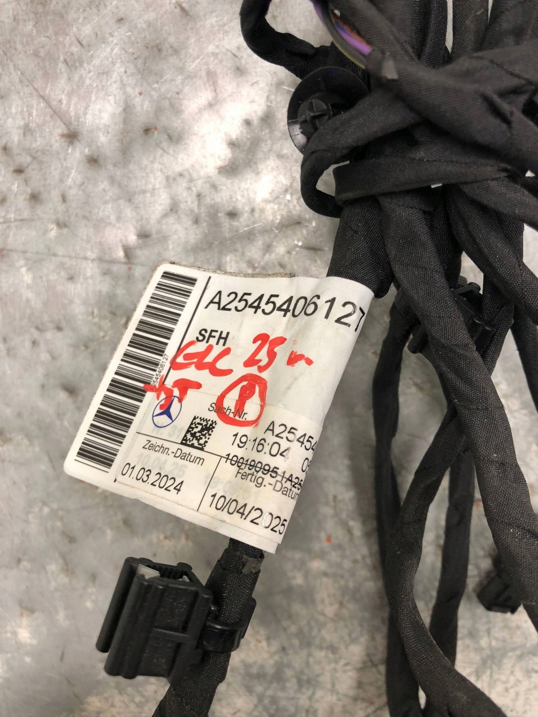 bundle PDC rear part MERCEDES GLC W254 A2545406127