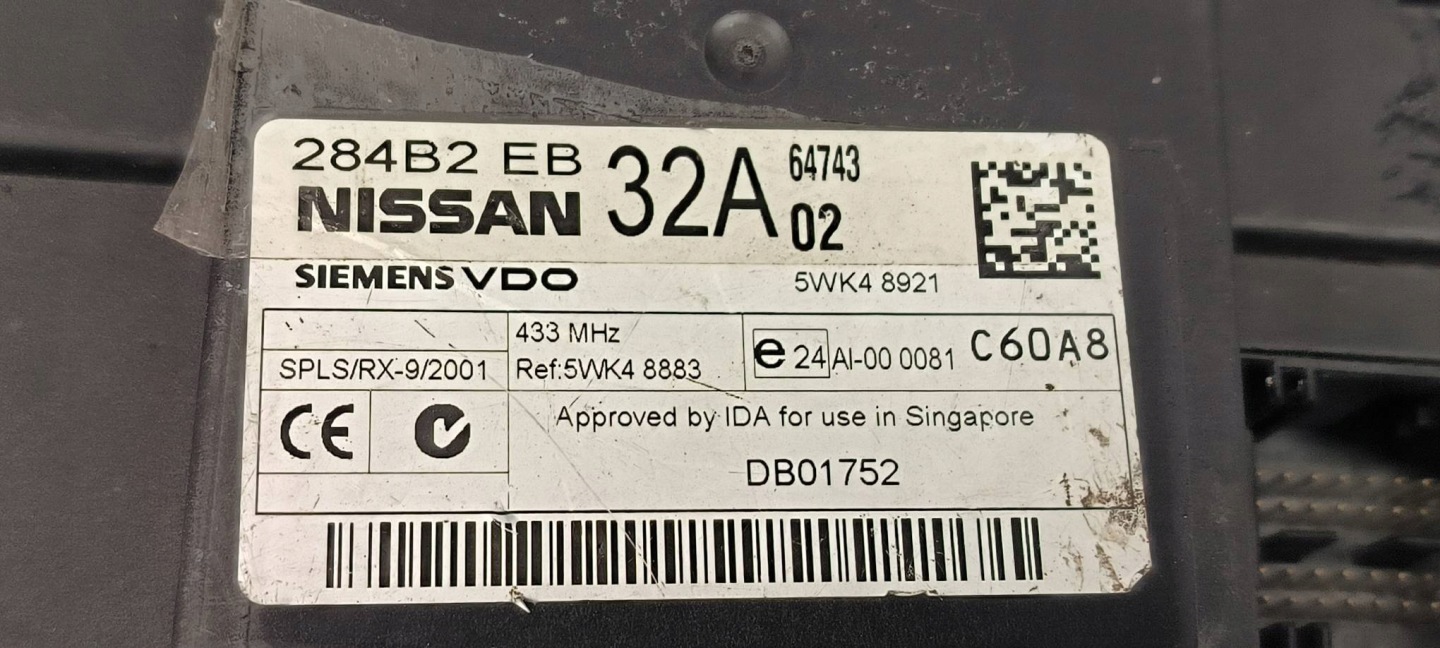 comfort control unit 284B2EB32A NISSAN NAVARA