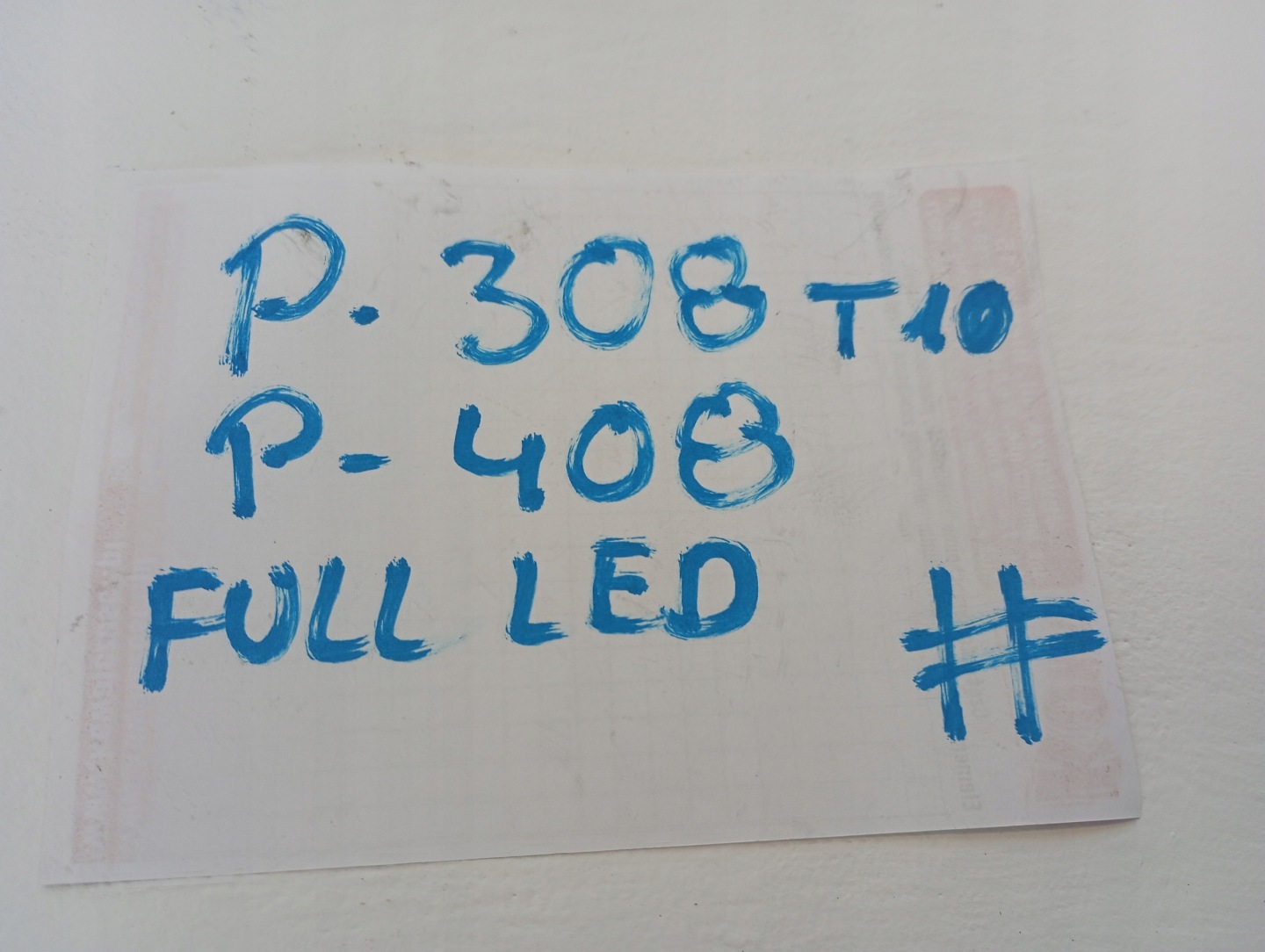 light left FULL LED PEUGEOT 308 T10 408 9859662180