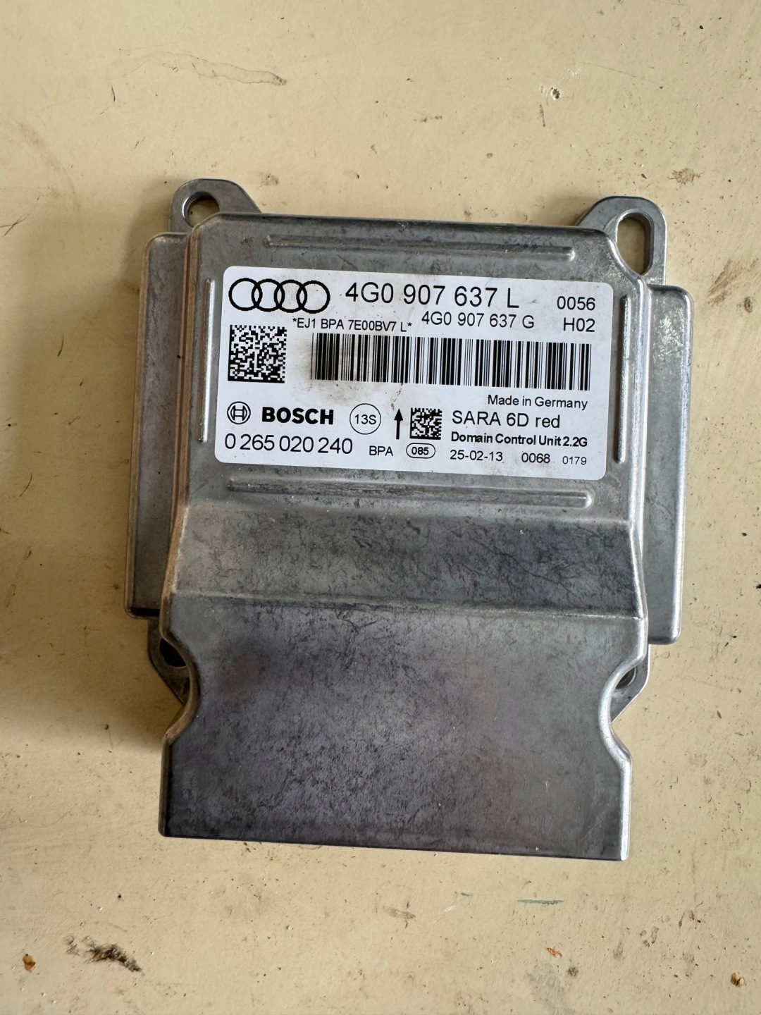 module control unit SENSOR PRZYSPIESZENIA AUDI A6 C7 A7 4G 4G0907637L