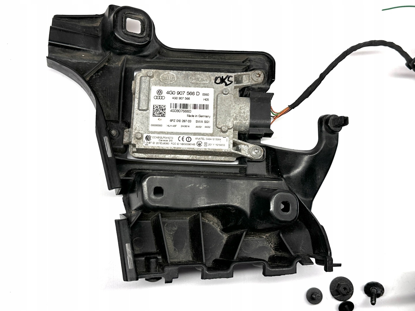 AUDI A6 S6 RS6 C7 4G Adystent radar changes supports ruchu module 4G0907566D