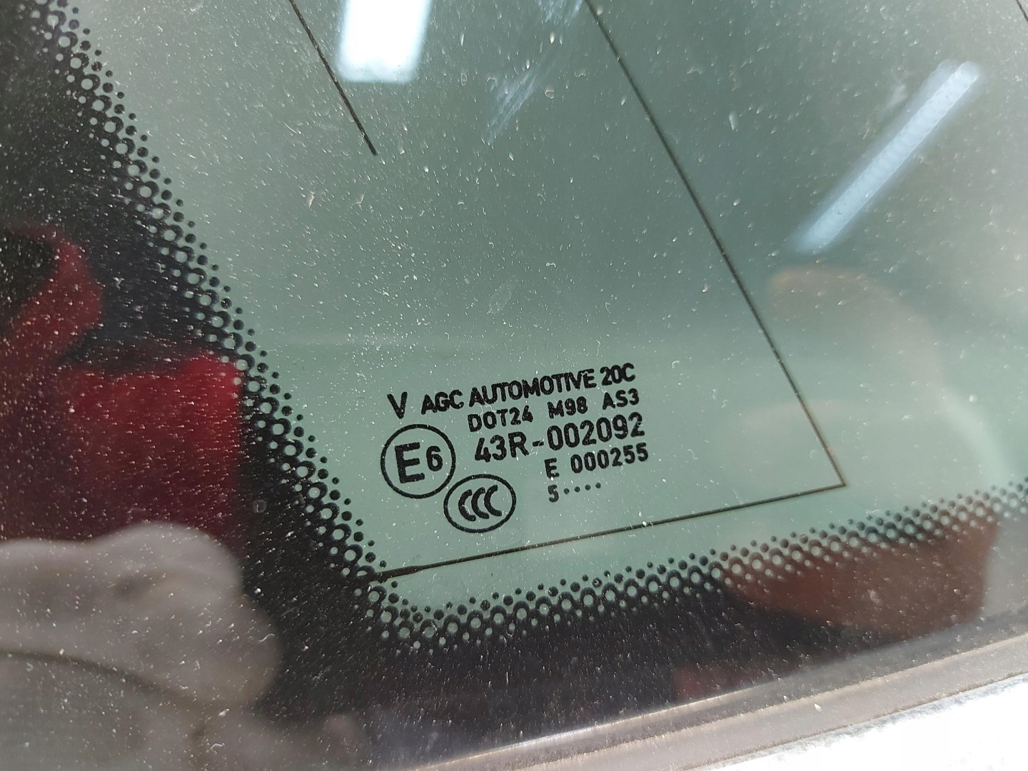 PORSCHE MACAN S 95B window rear part left 2015 AS3