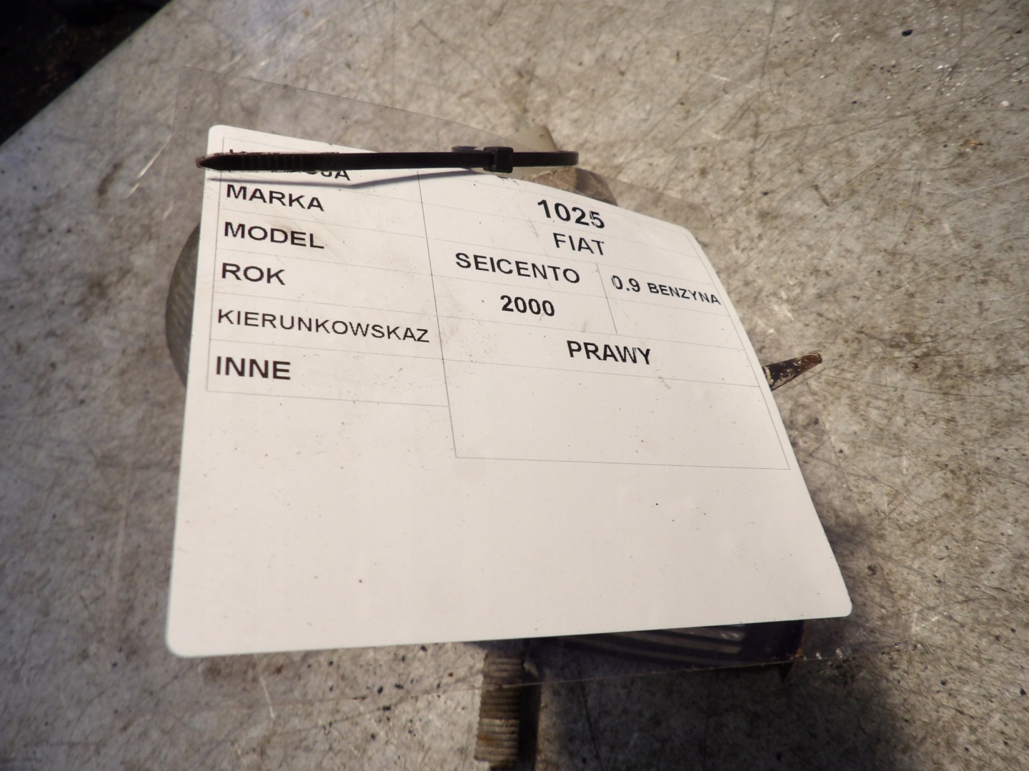 Fiat Seicento indicator right 40900748