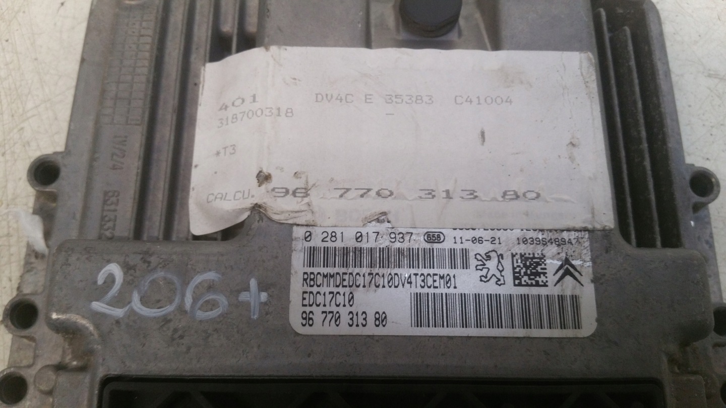 computer Motore 9677031380 Peugeot 206+