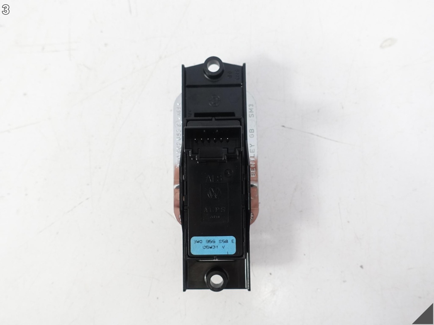 BENTLEY CONTINENTAL 3W0 3W5 opening control switch windows left = right
