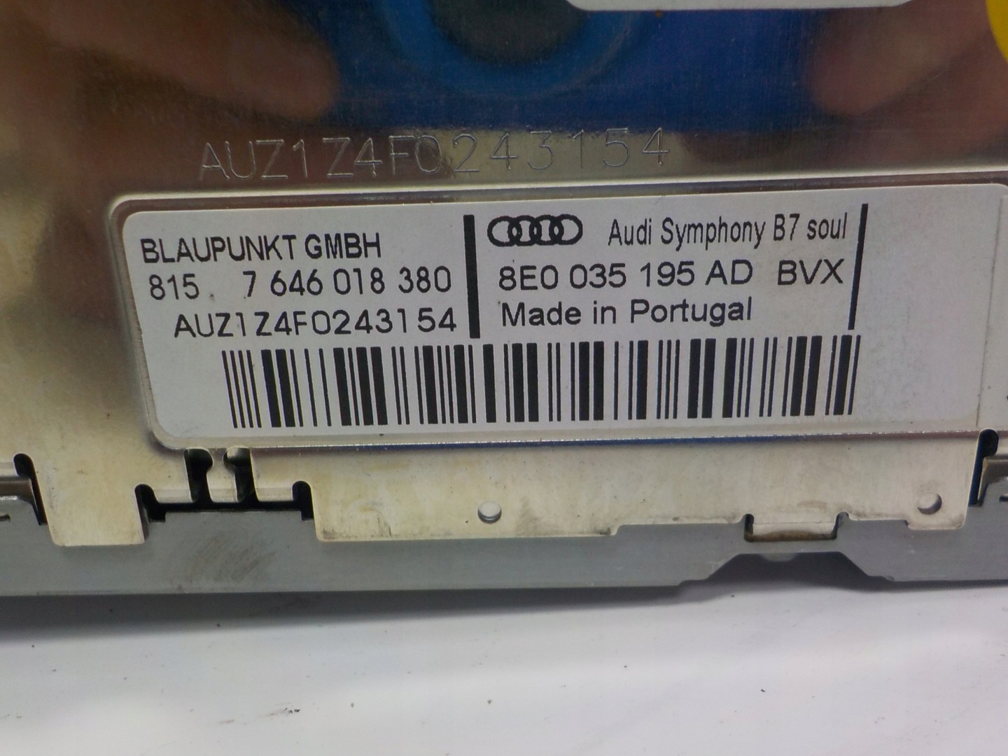 AUDI A4 B7 RADIO CD AUDI SYMPHONY 8E0035195AD