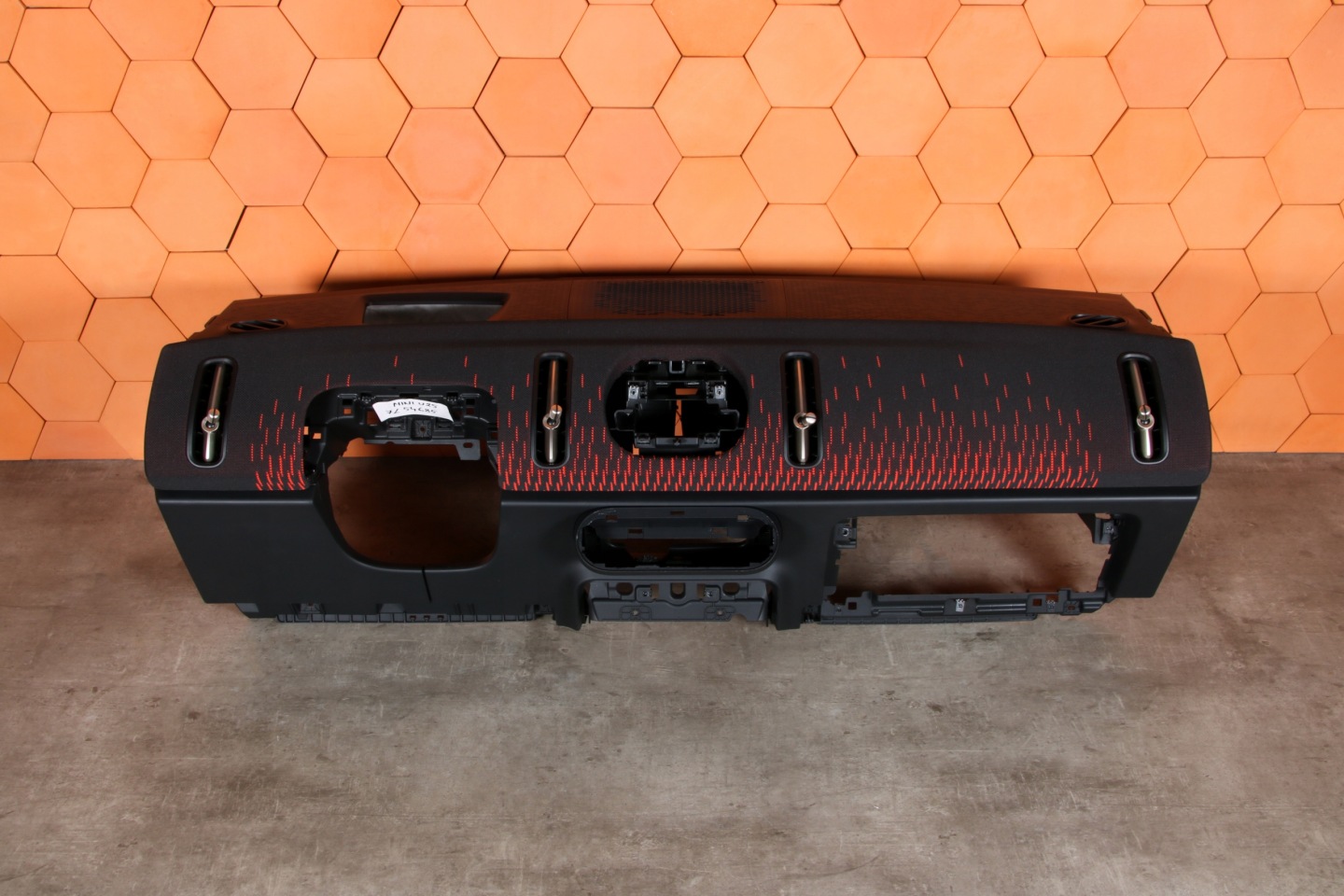 MINI COUNTRYMAN U25 dashboard instrument panel console HEAD UP SCHWARZ ROT
