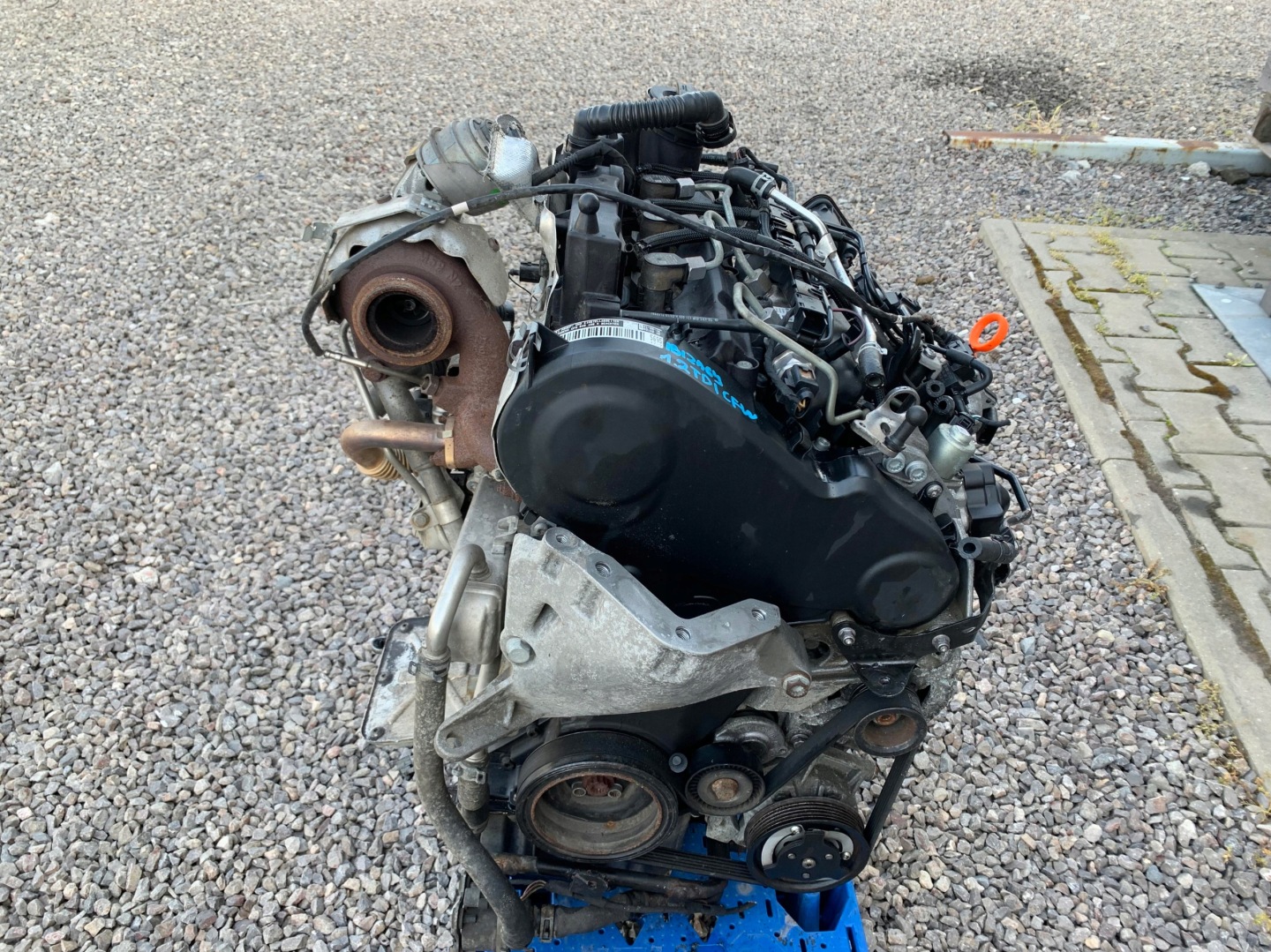 engine unprotected pillar CFW VW POLO 6R 1.2 TDI 75 KM 09-14