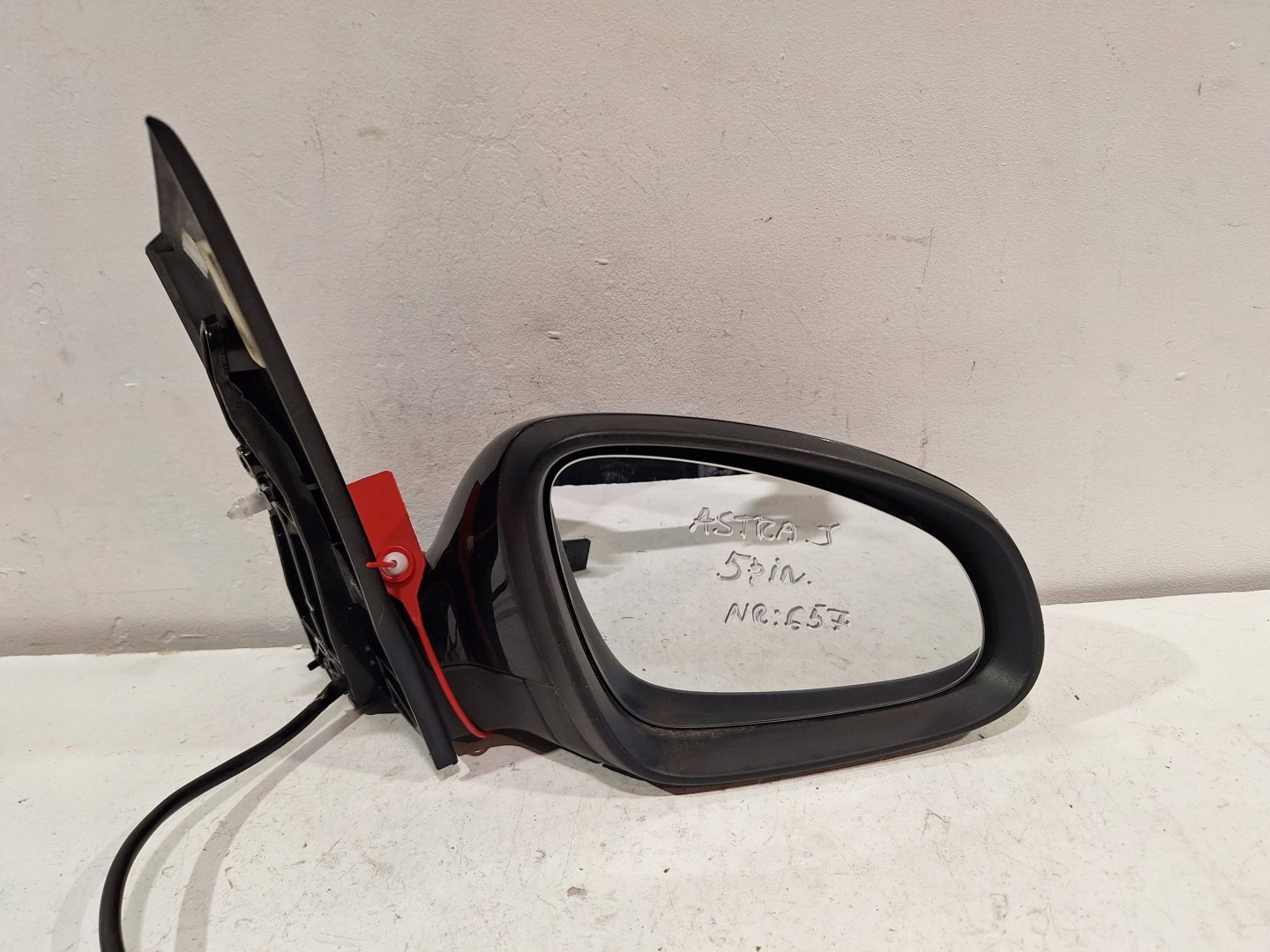 mirror exterior right OPEL ASTRA J 5 PIN 09