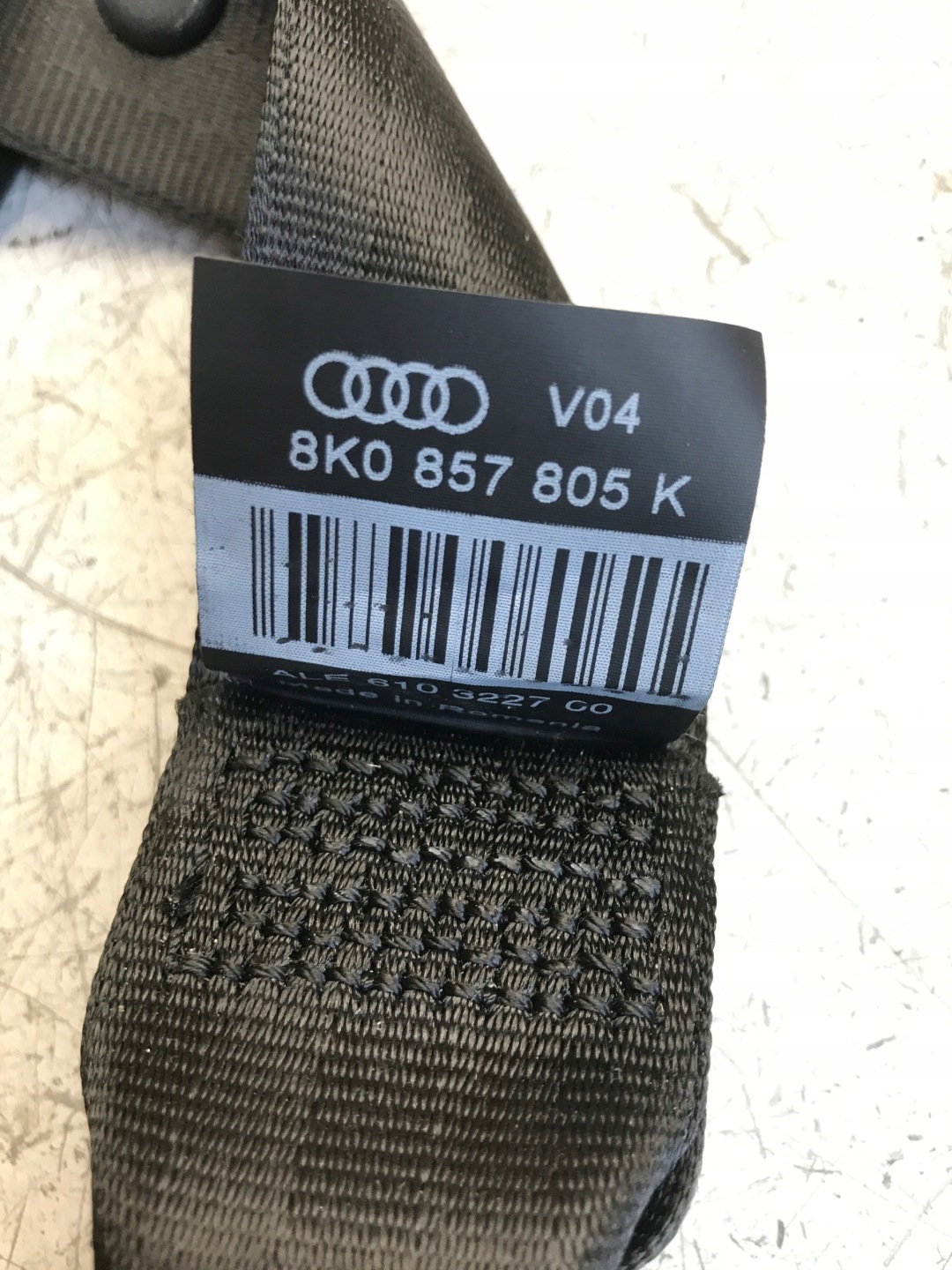 Gurten Sicherheits heck AUDI A4 B8 8K0857805K