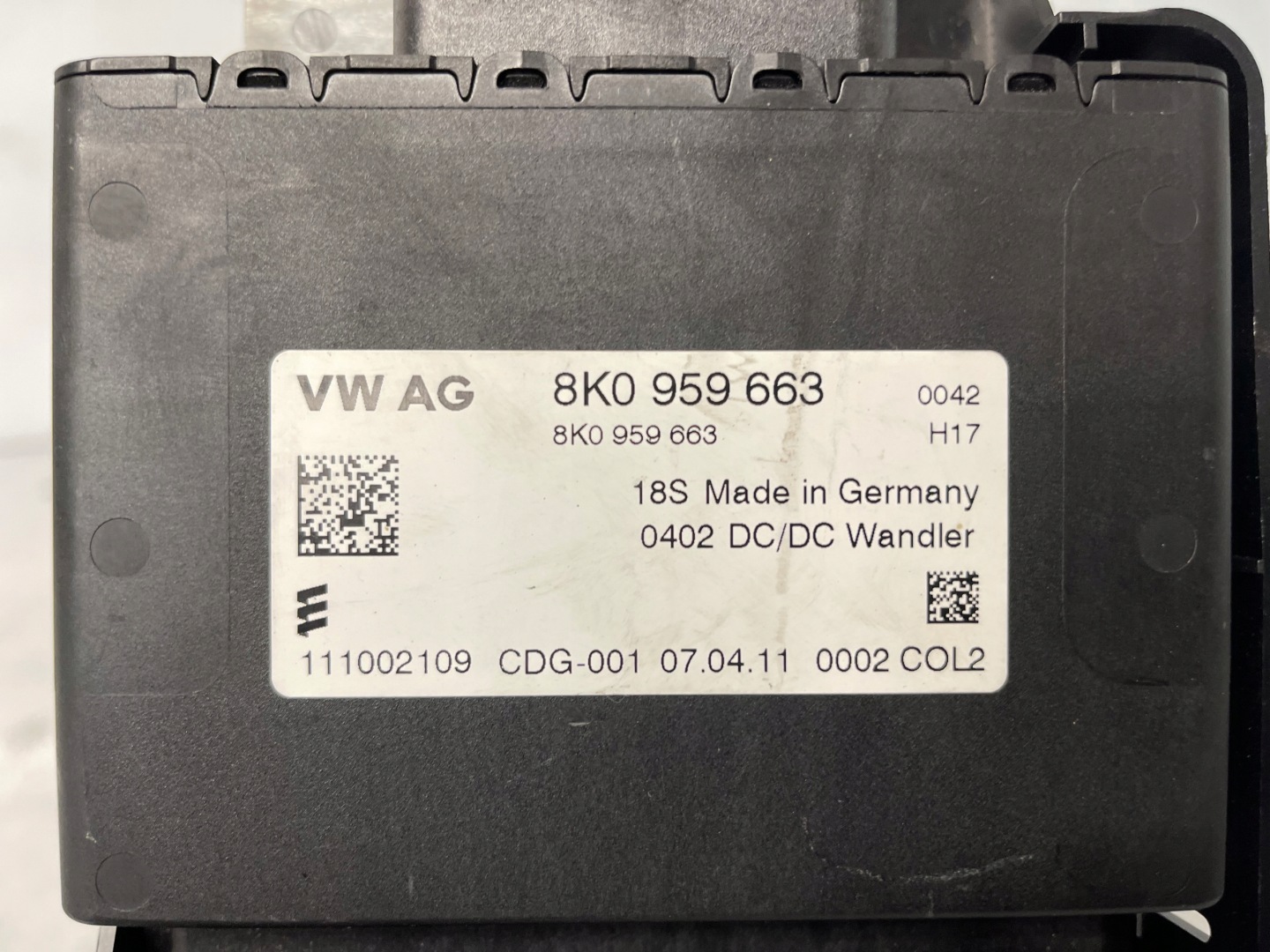 AUDI A3 A4 A5 A6 C7 Module stabilizator de tension 8K0959663