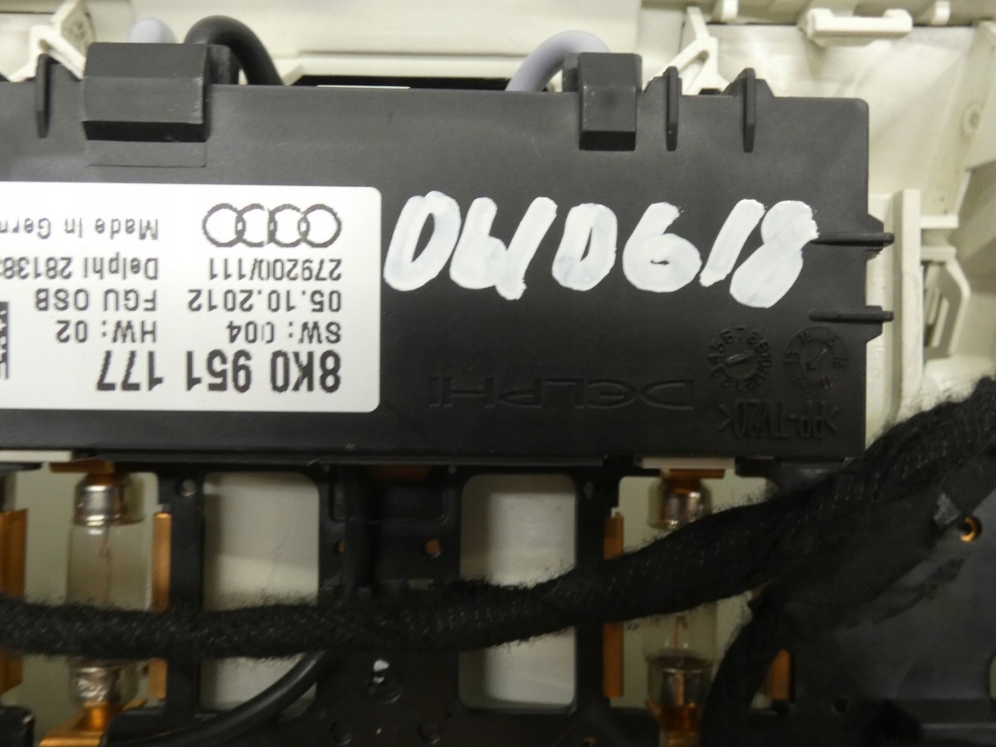 light lighting of the interior cabs AUDI A4 A5 8T0947135BF