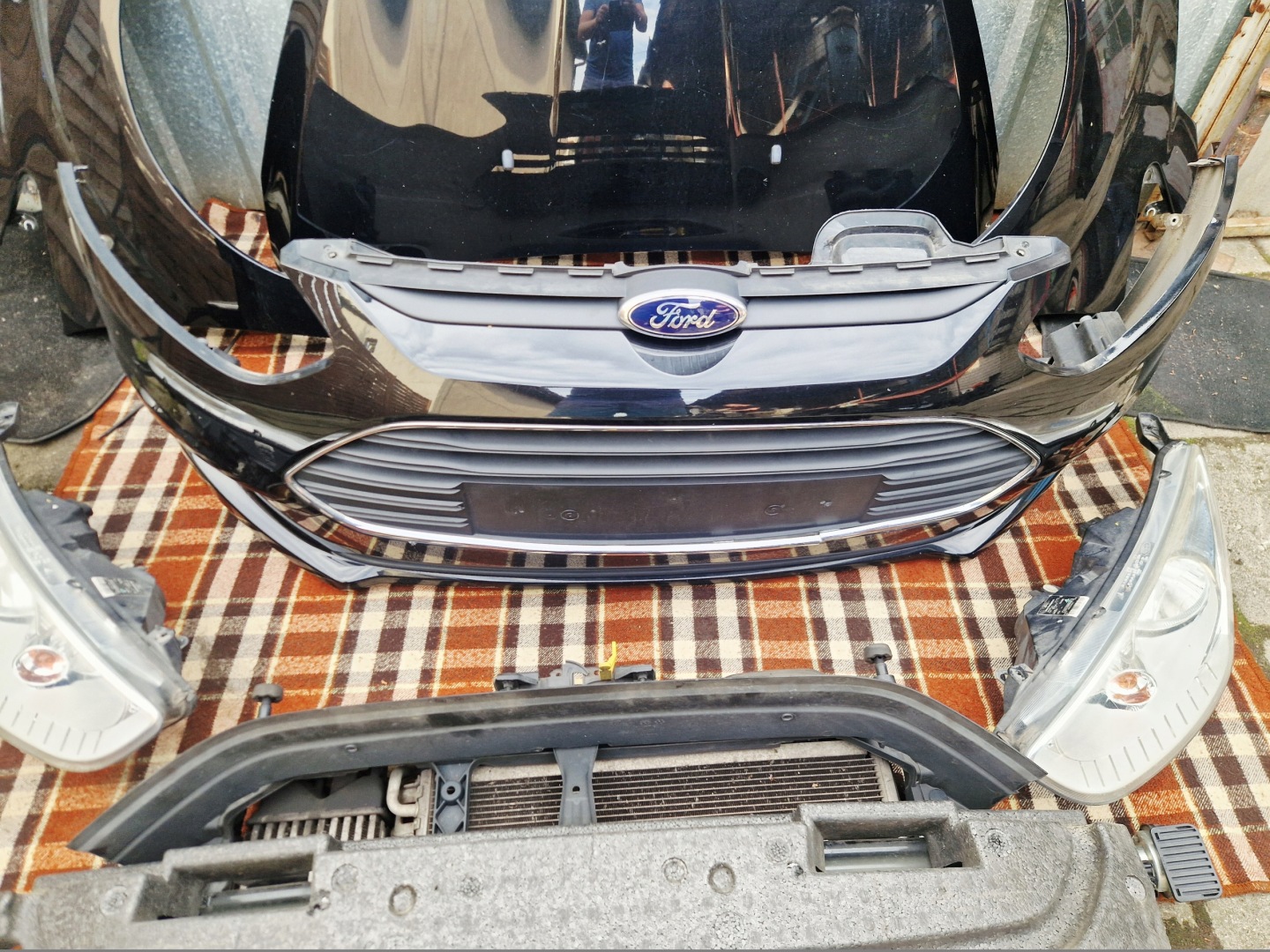 FORD B-MAX BMAX front complete bonnet tension belt bumper lights fenders colour KC