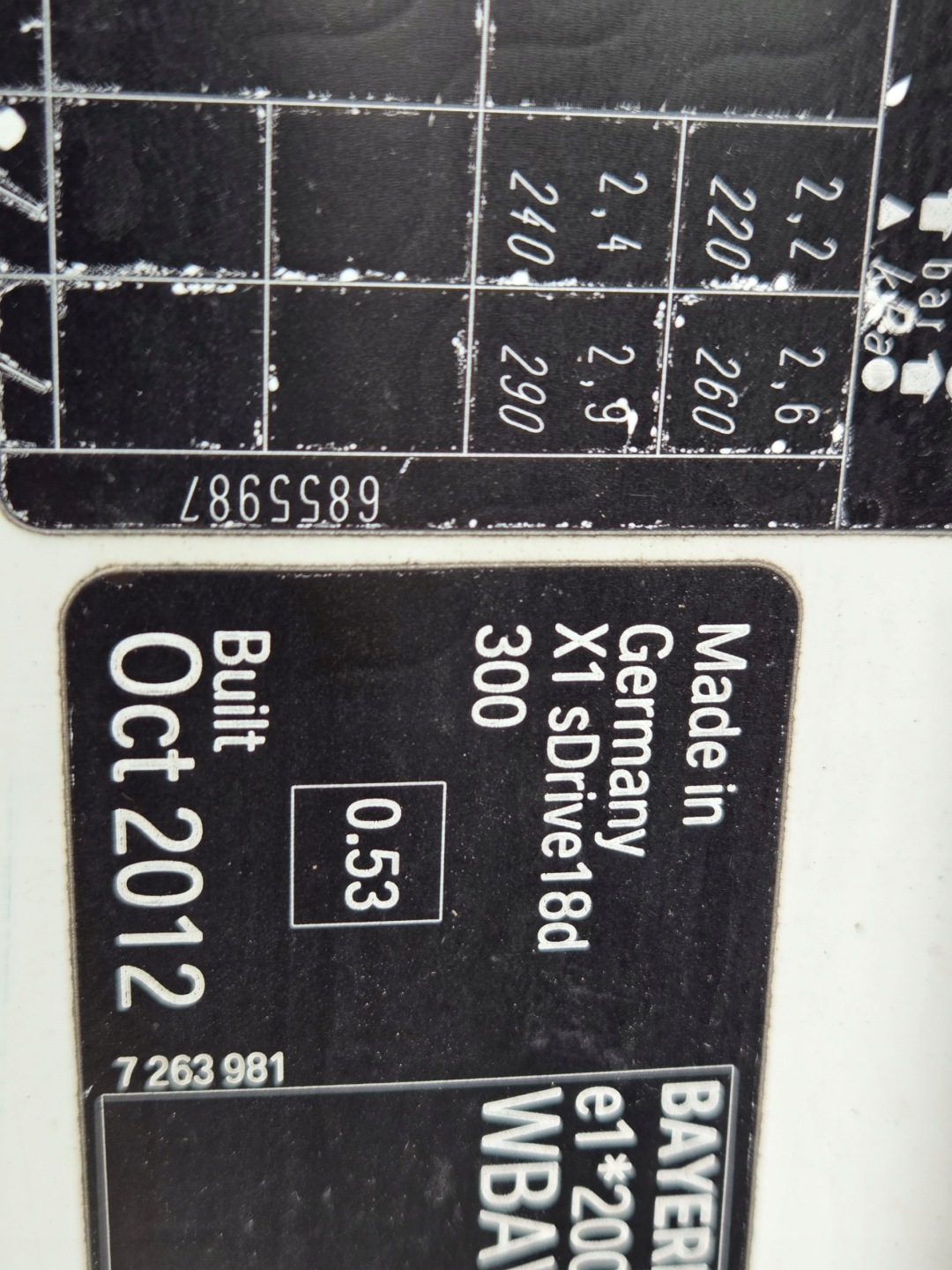 moulding right threshold BMW X1 E84 M PAKIET 300