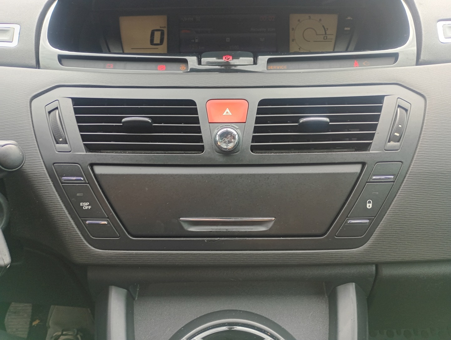Lüftungsgitter des lüfters luft mitte panel Citroen C4 Picasso FL 10-15