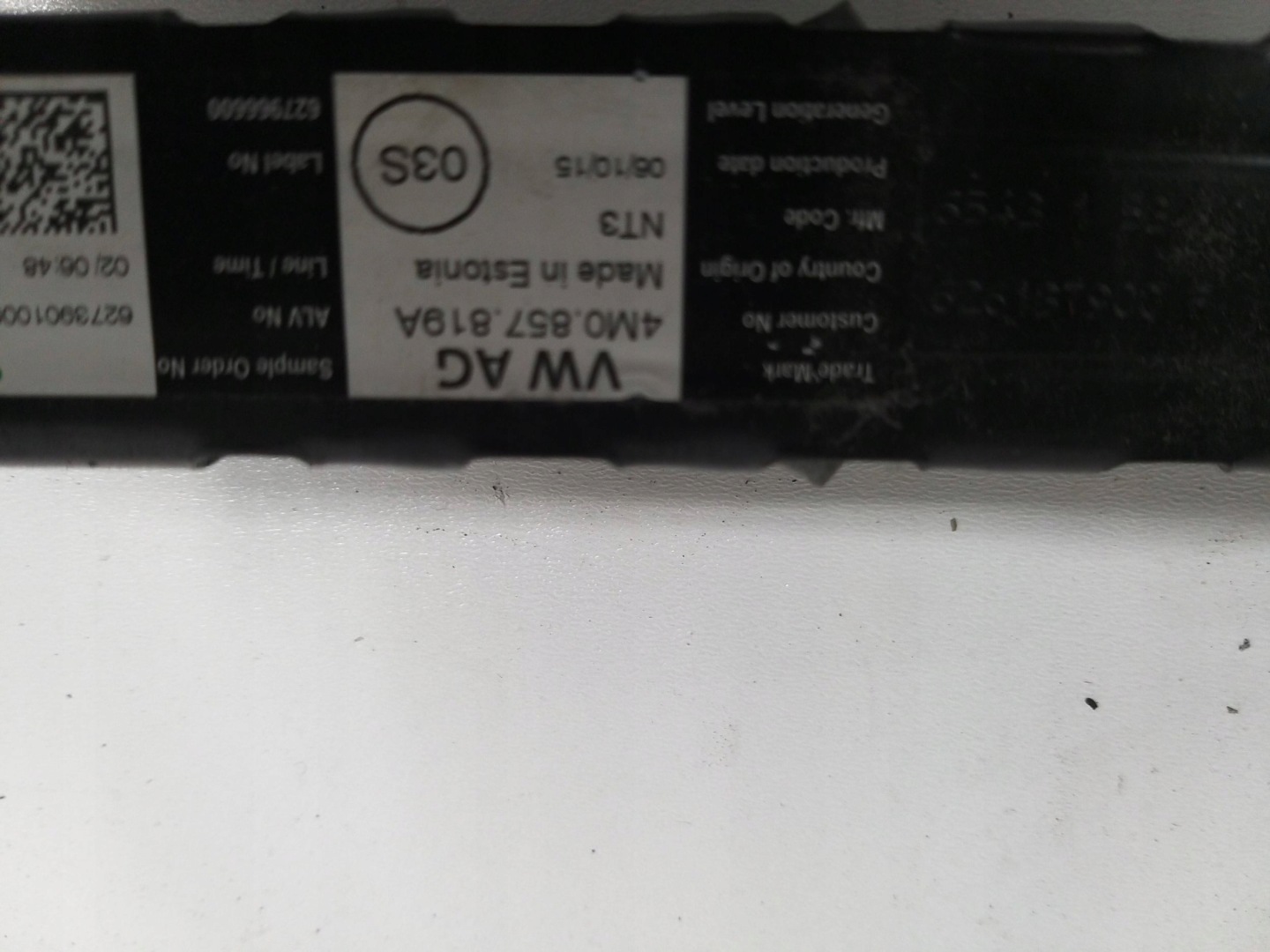 PASSAT B8 ARTEON A4 B9 holder SUWAK REGULACJA supports right left
