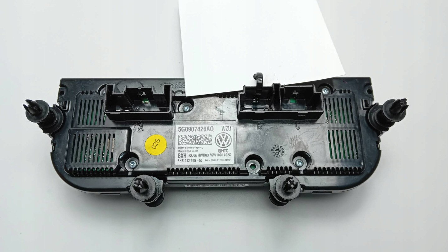 Unite commande clima 5G0907426AQ VOLKSWAGEN GOLF VII LIFT