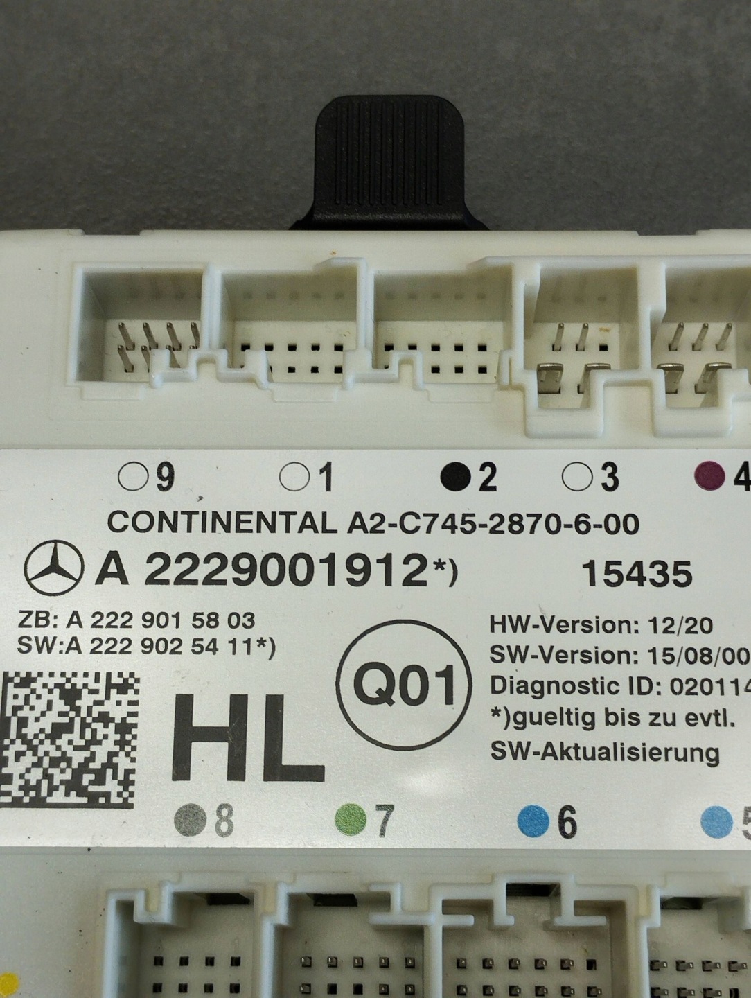 Mercedes-Benz GLC X253 module door left rear part A2229001912
