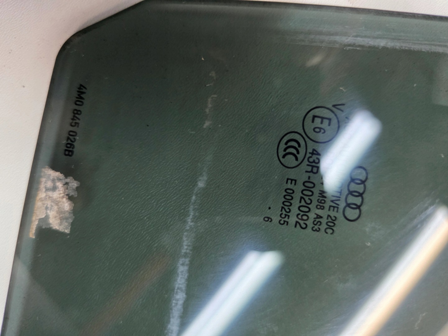 window side door right rear part AUDI Q7 4M 4M0845026B 2016 ROK