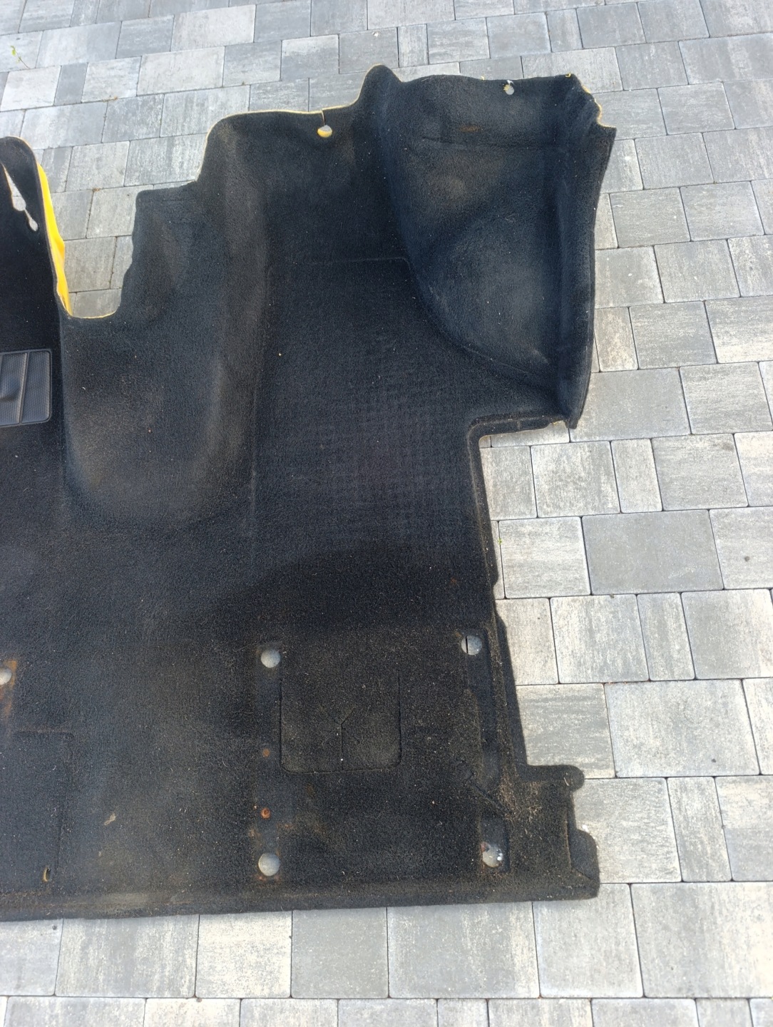 VW T5 T5 LIFT T6 CARAVELLE MULTIVAN carpet mats front CIEMNY WELUR