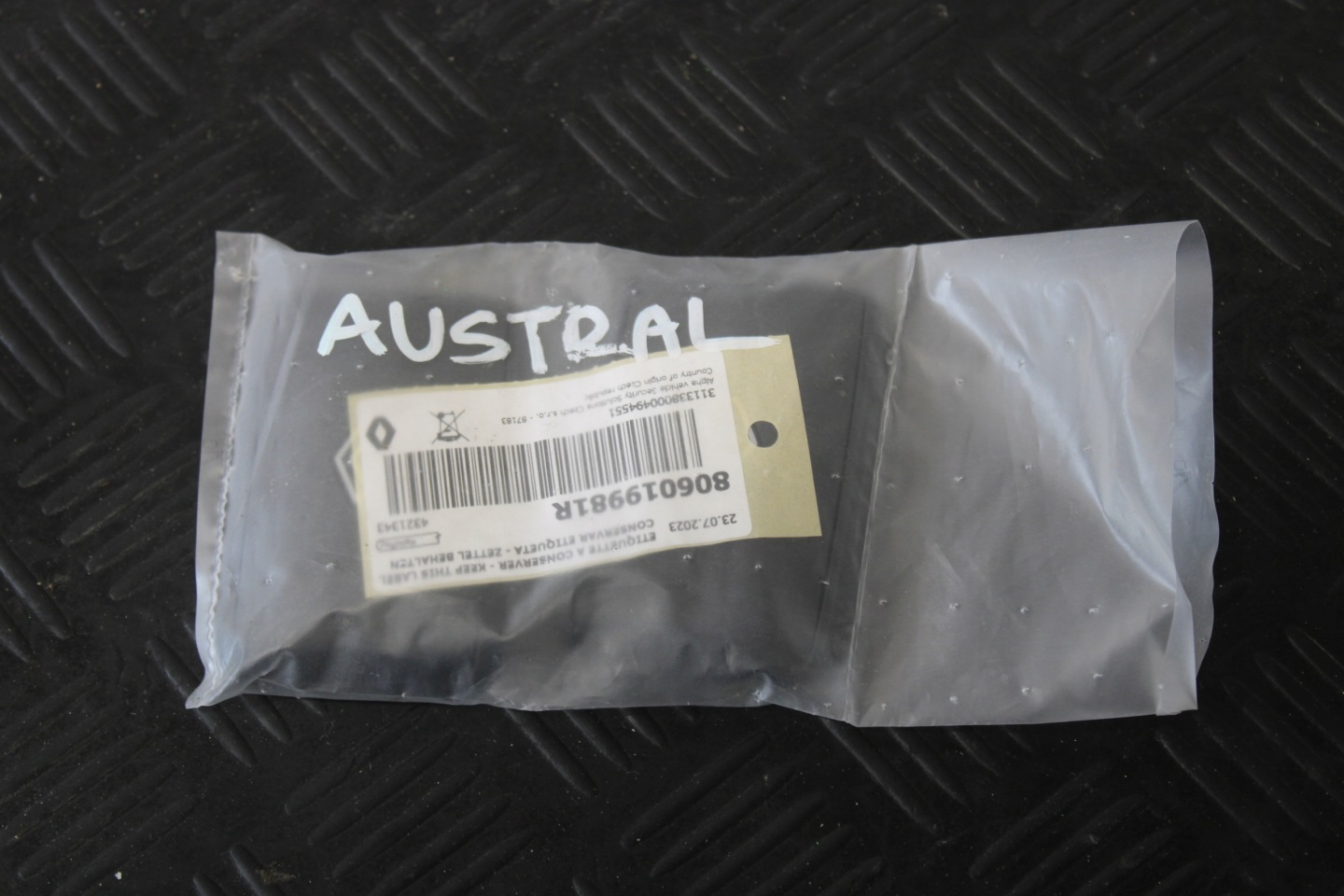 KLUCZYKI KARTA RENAULT AUSTRAL 806019981R