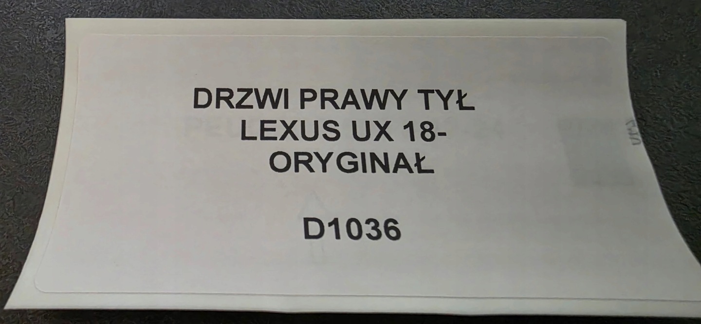 Tür rechts heck LEXUS UX 18- Original