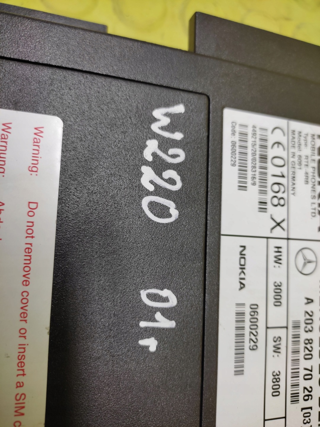 MERCEDES W220 control unit TELEFONU A2038207026