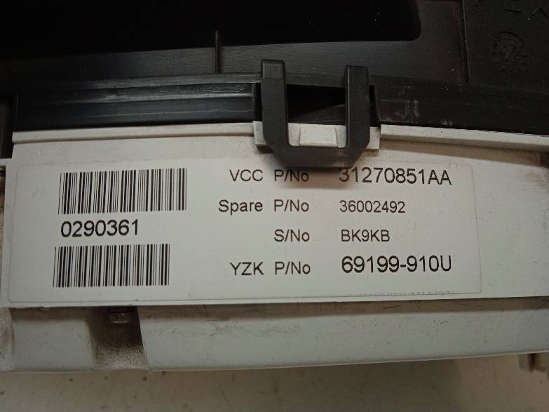 dials 31270851AA Volvo XC 60 and (2008- )
