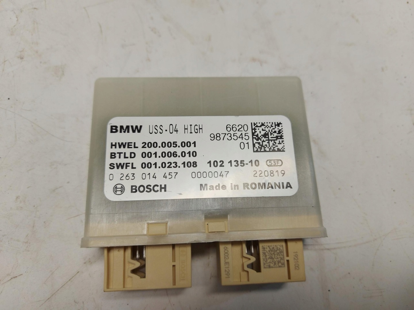 BMW G05 X5 3.0d 2019r module control unit CZUJNIKOW 9873545