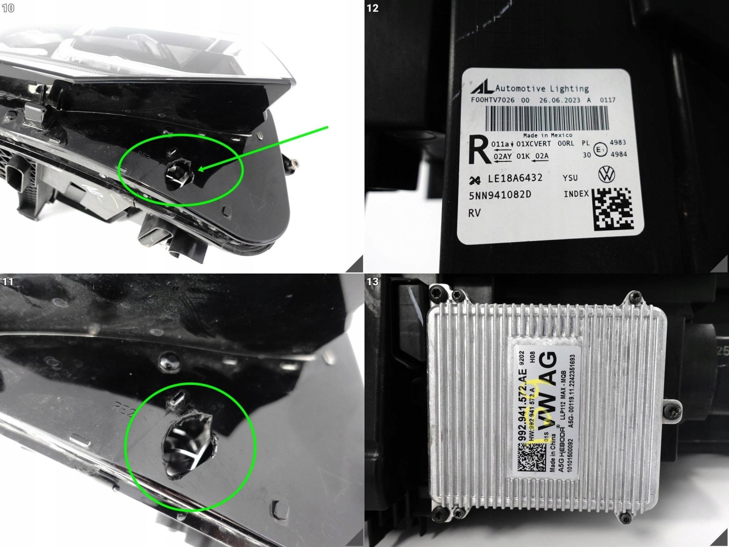 VW TIGUAN II 5NN LIFT 20- light IQ.LIGHT FULL LED right front EU 082D+module