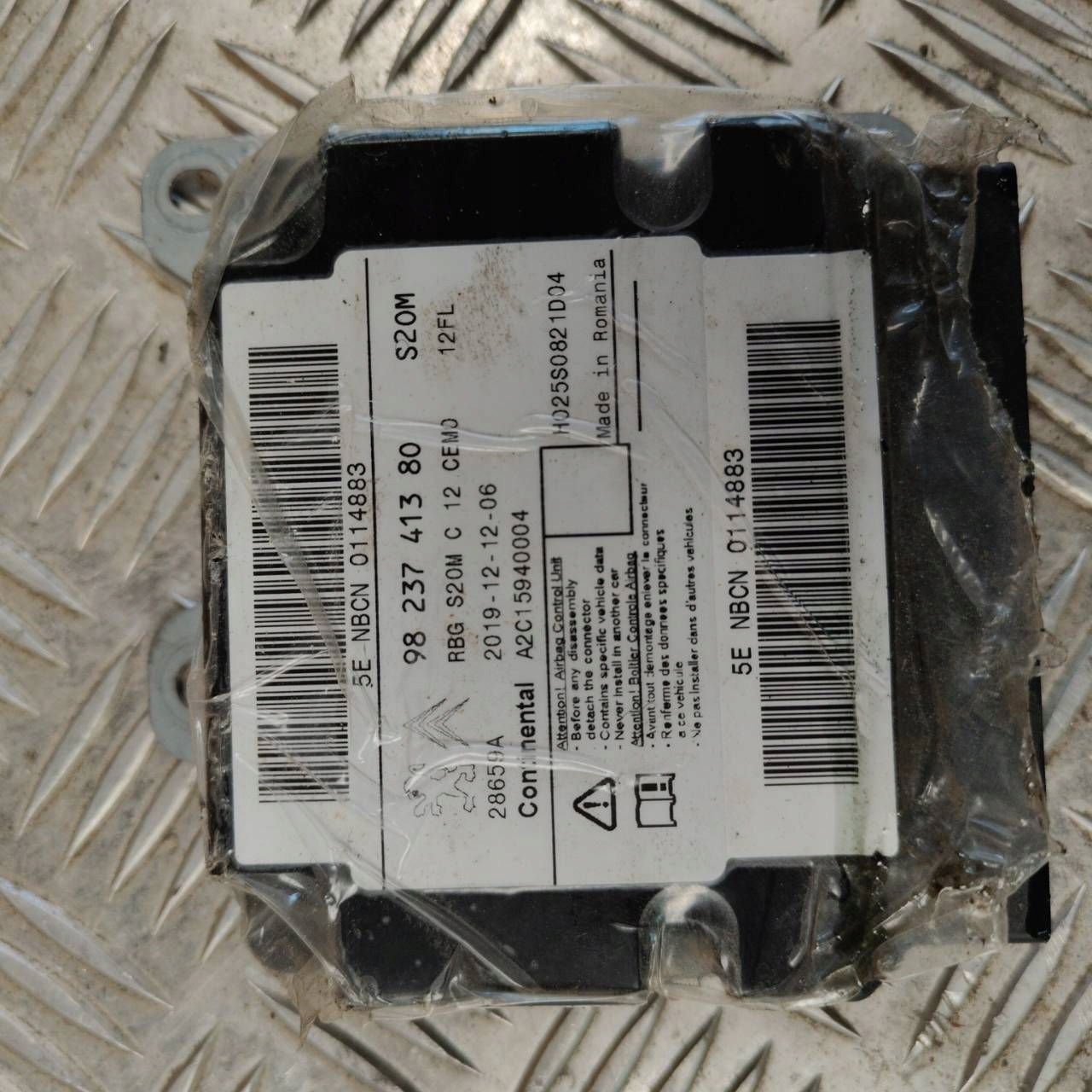 Unité de contrôle sensor Airbag Citroen Jumpy 9823741380